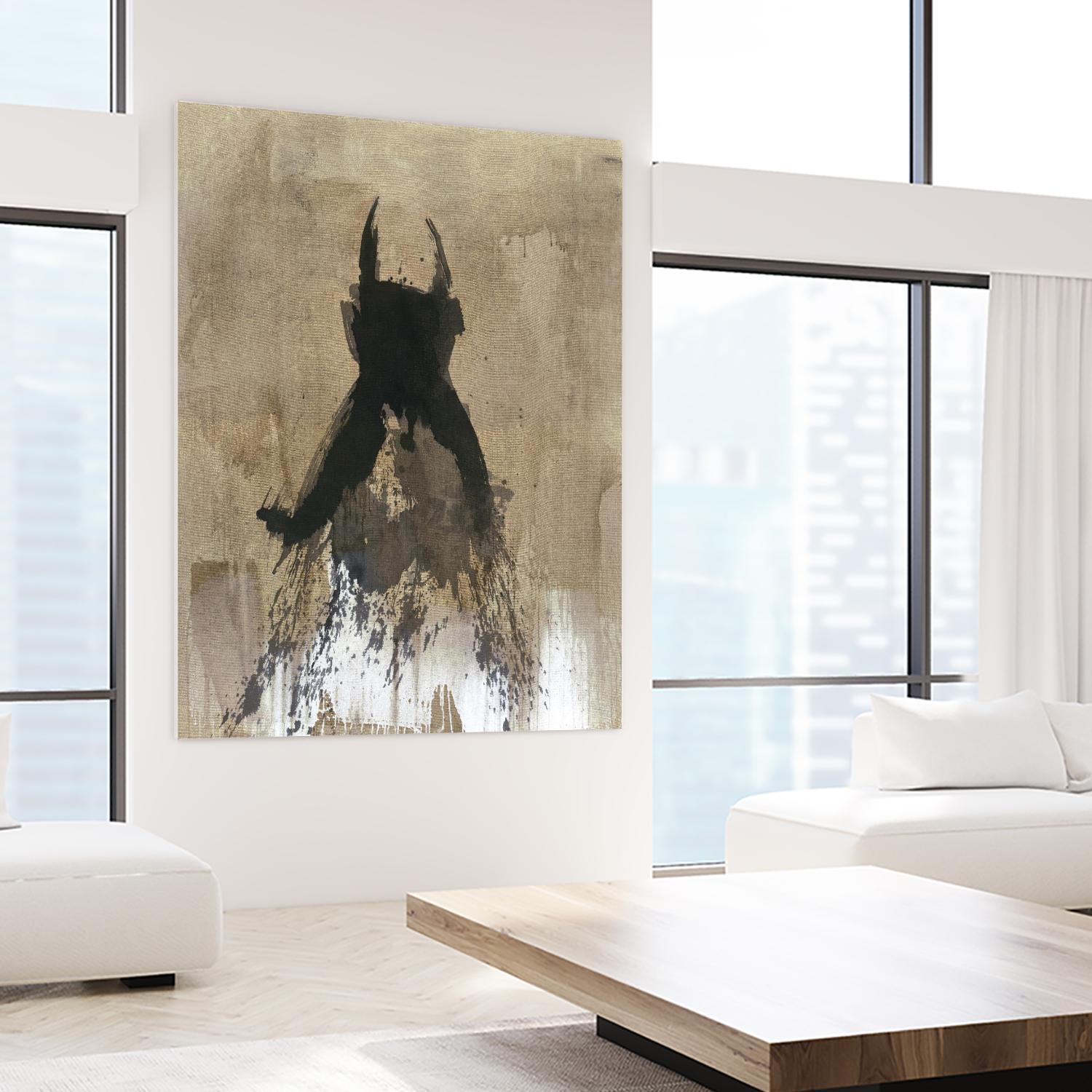 Little Black Dress 3 by PN Studio on GIANT ART - beige abstracts fashion