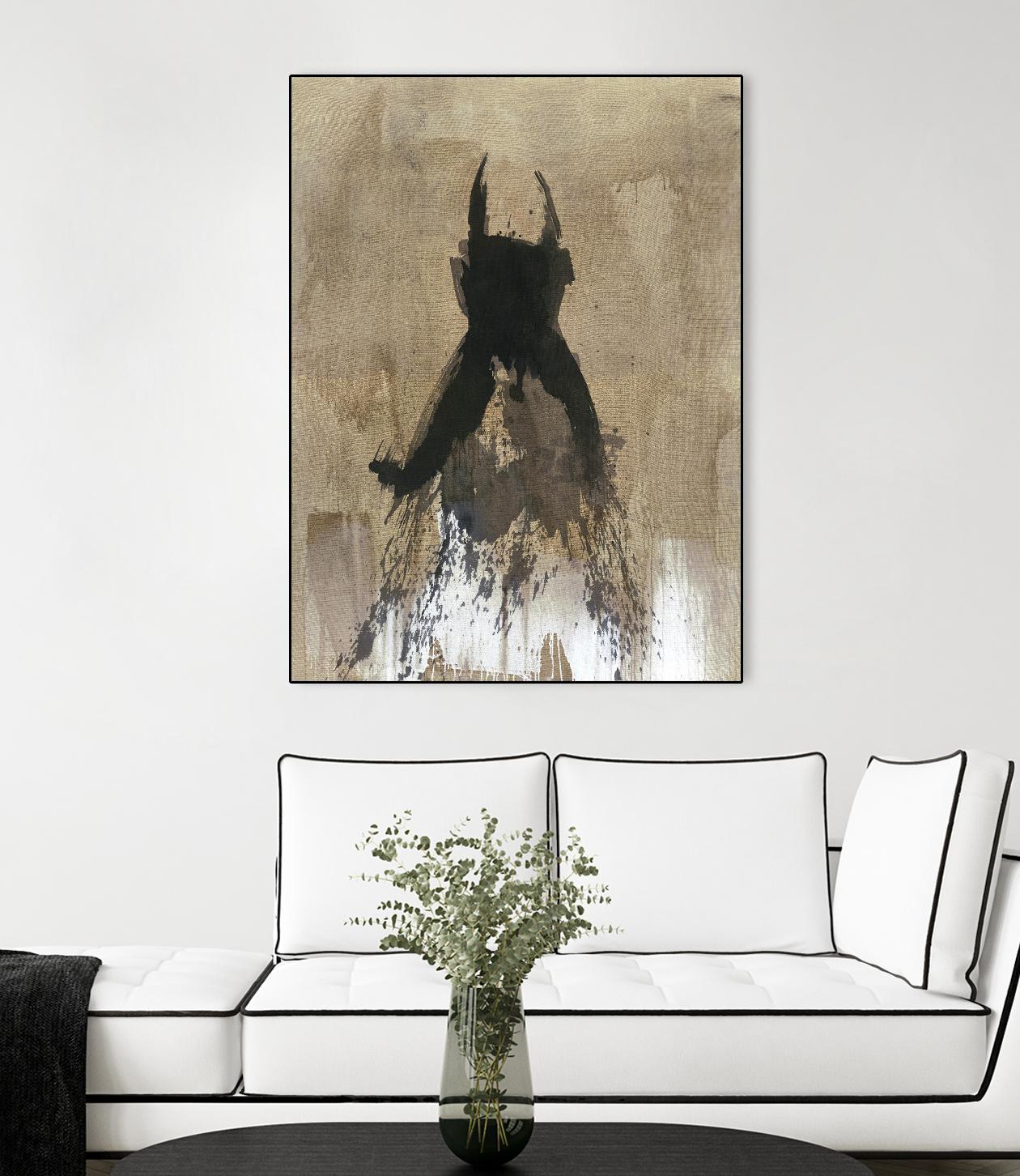 Little Black Dress 3 by PN Studio on GIANT ART - beige abstracts fashion