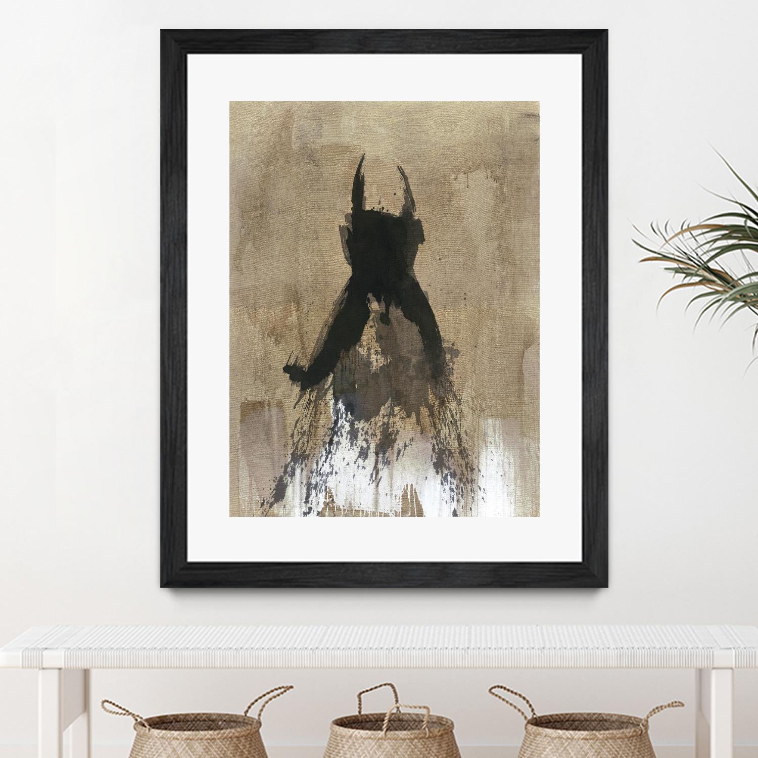 Little Black Dress 3 by PN Studio on GIANT ART - beige abstracts fashion