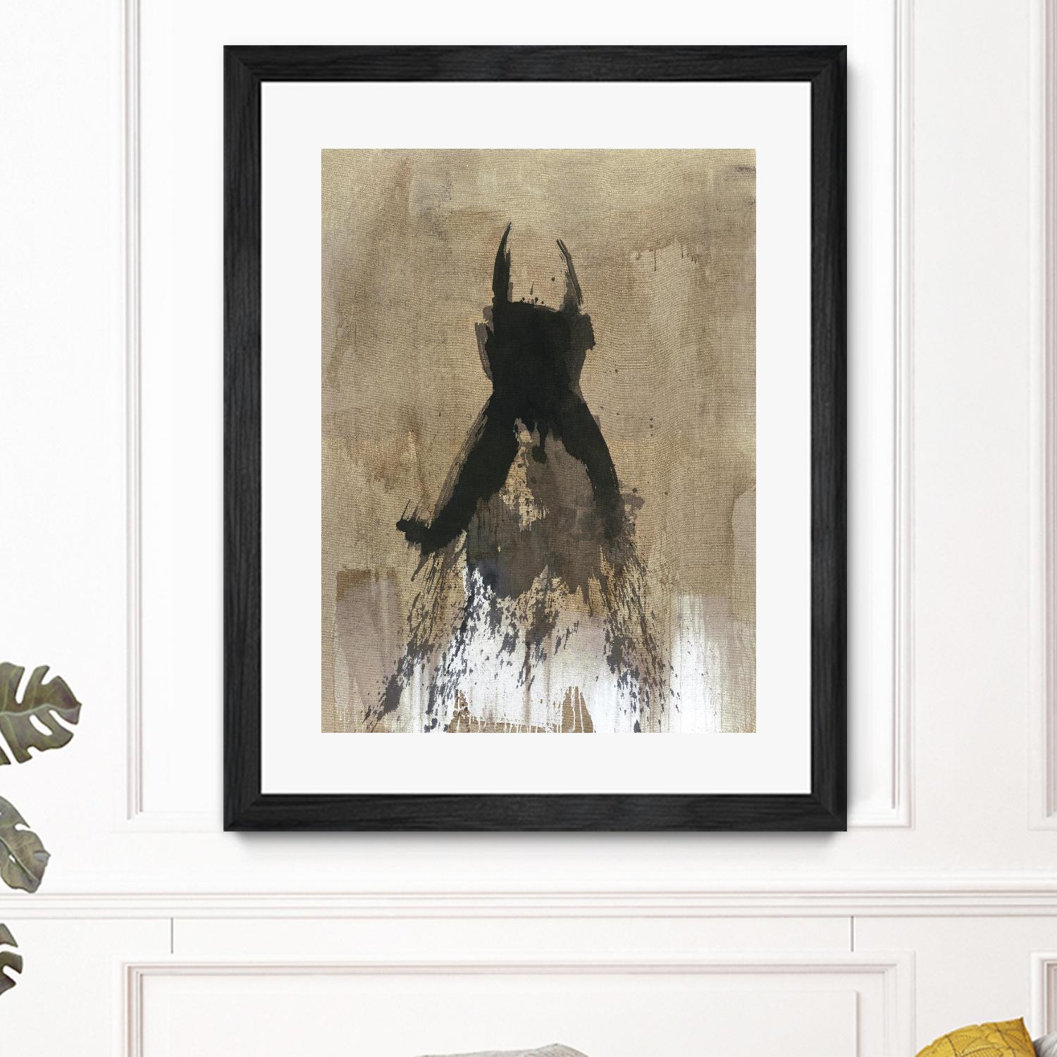 Little Black Dress 3 by PN Studio on GIANT ART - beige abstracts fashion