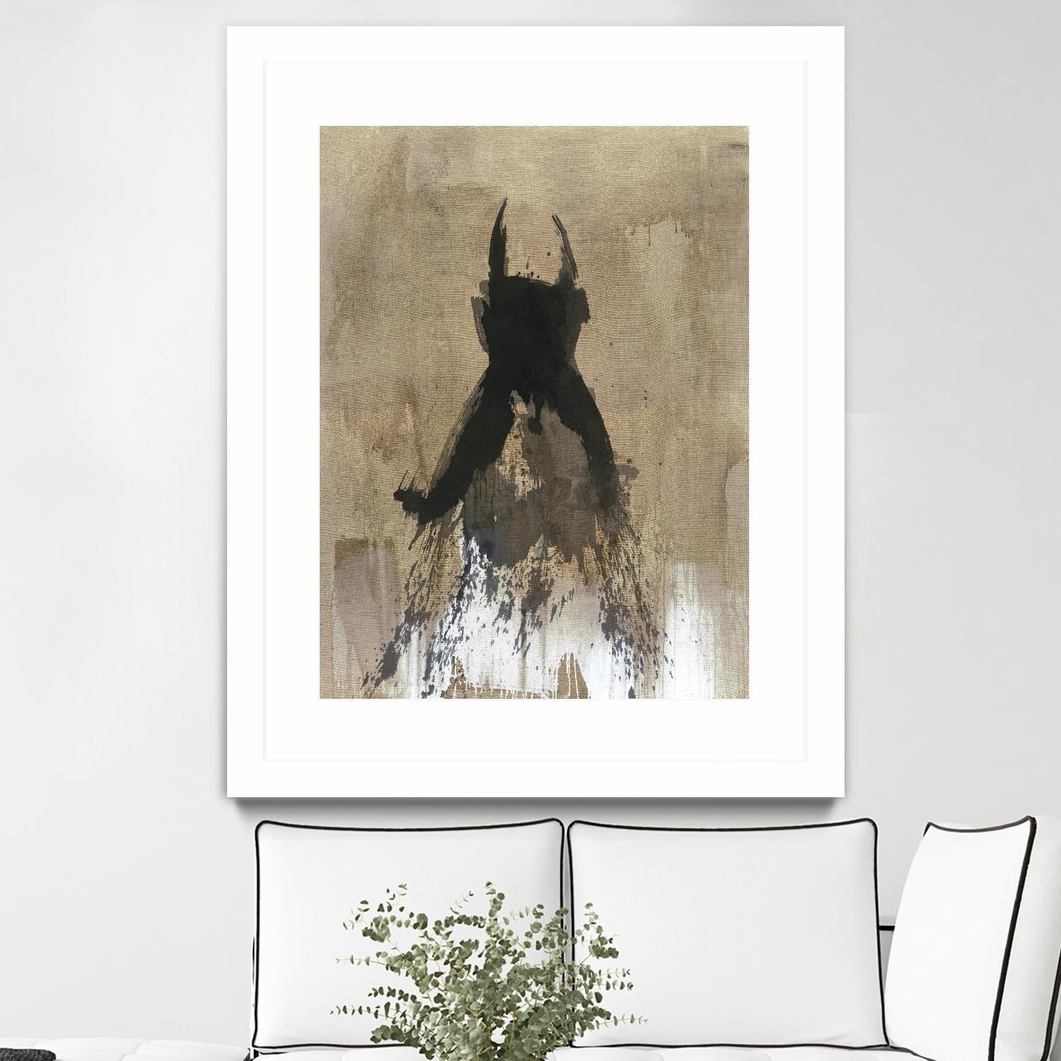 Little Black Dress 3 by PN Studio on GIANT ART - beige abstracts fashion