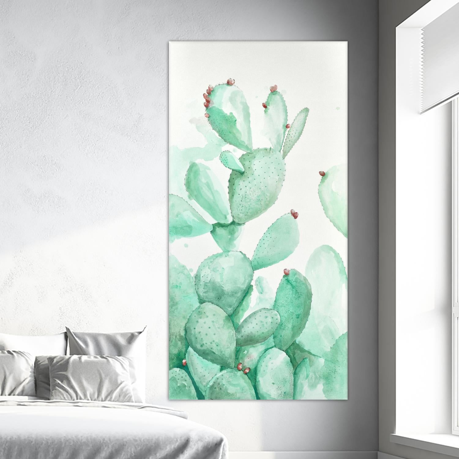 Turquoise Desert 2 by Allyson Fukushima on GIANT ART - green floral