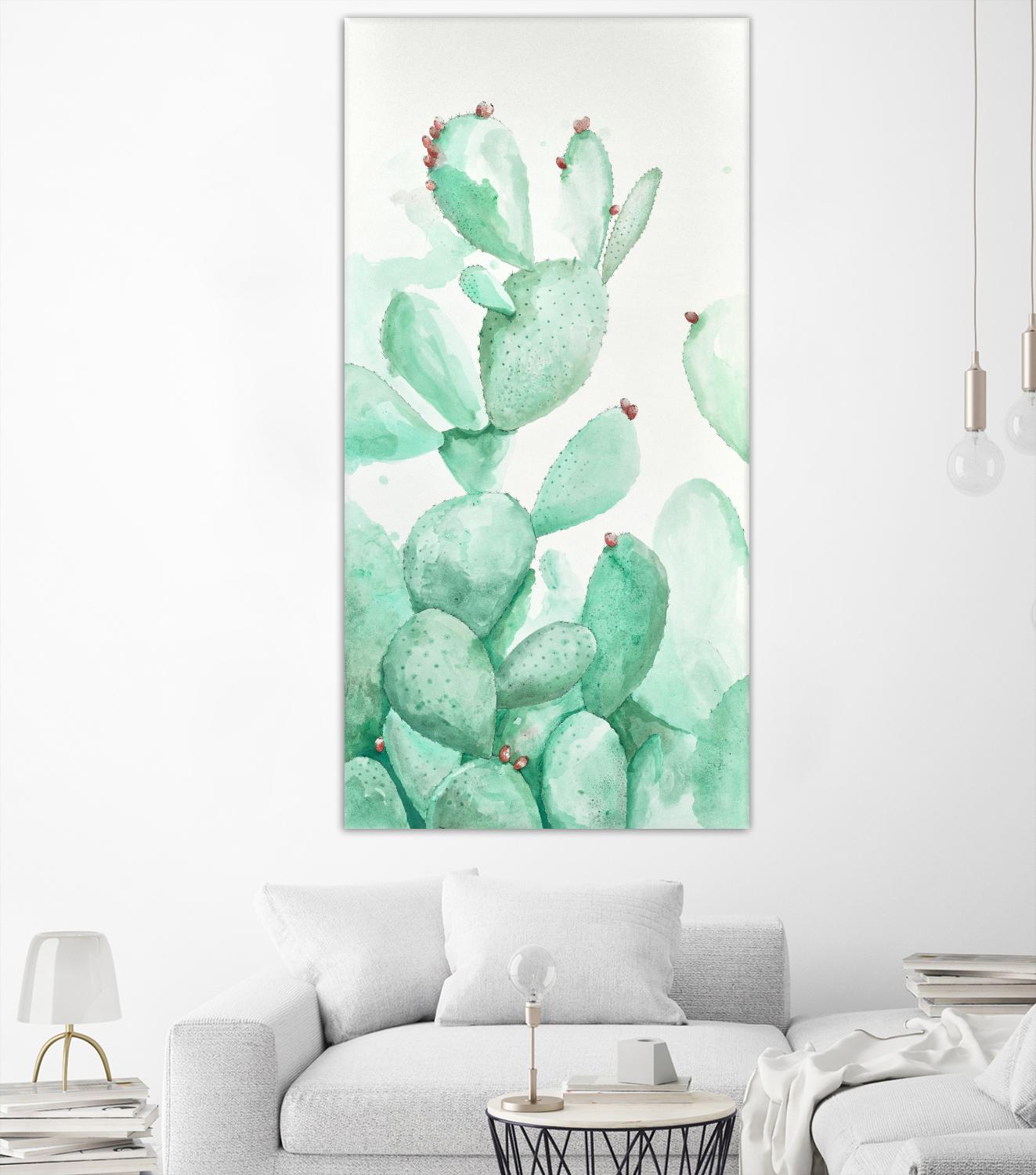 Turquoise Desert 2 by Allyson Fukushima on GIANT ART - green floral