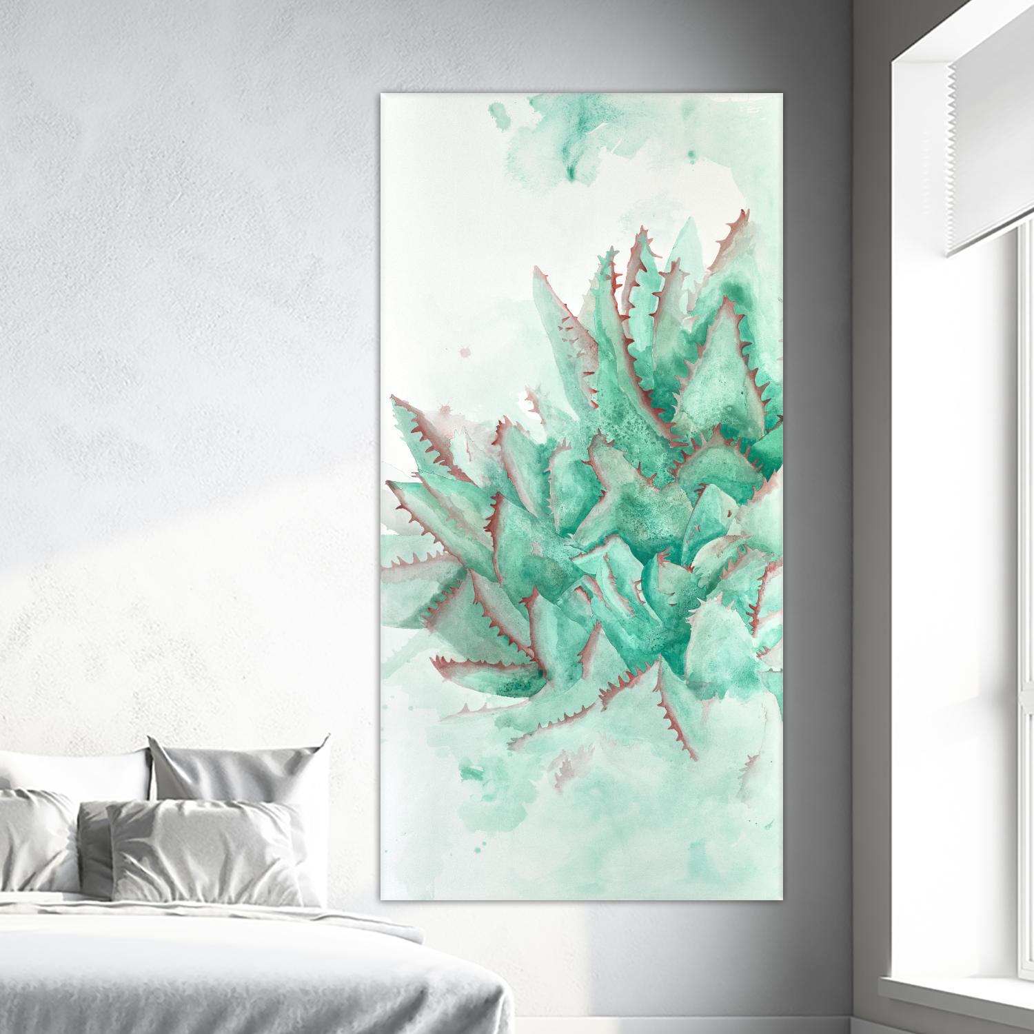 Turquoise Desert 3 by Allyson Fukushima on GIANT ART - green floral