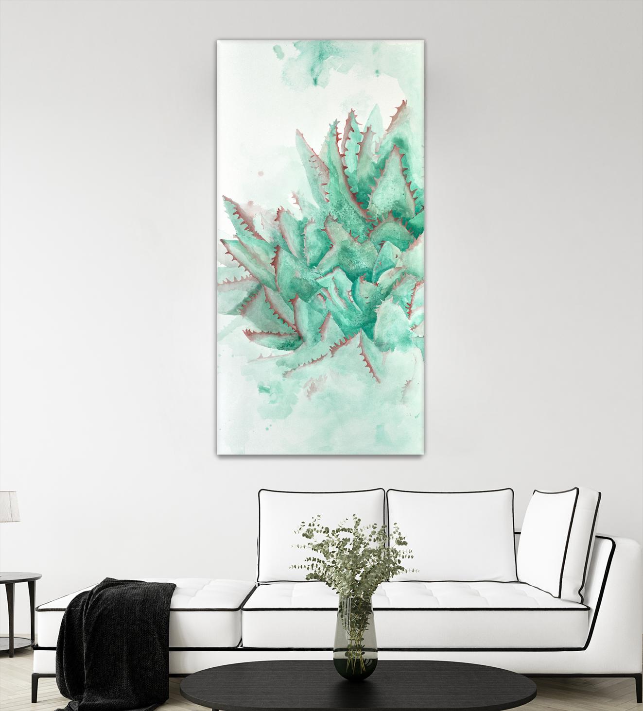 Turquoise Desert 3 by Allyson Fukushima on GIANT ART - green floral
