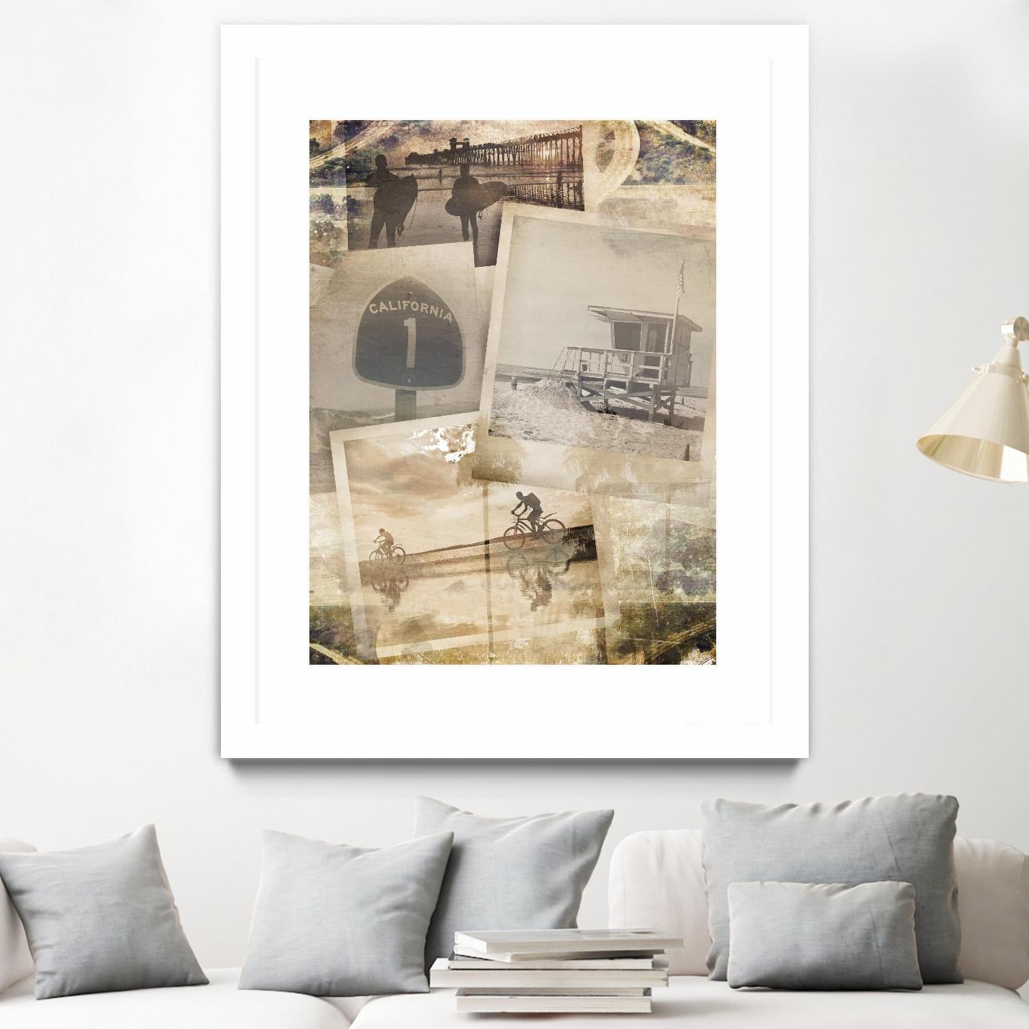 Los Angeles Polaroid Collage A by SEA Studio on GIANT ART - beige cityscapes & streets color photography