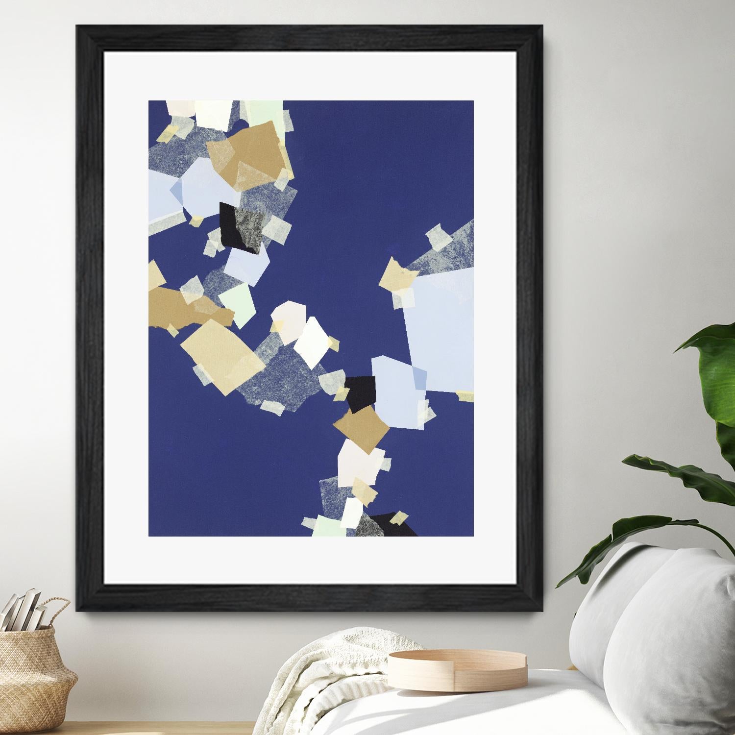 Patchwork 6 by Kyle Goderwis on GIANT ART - purple abstract