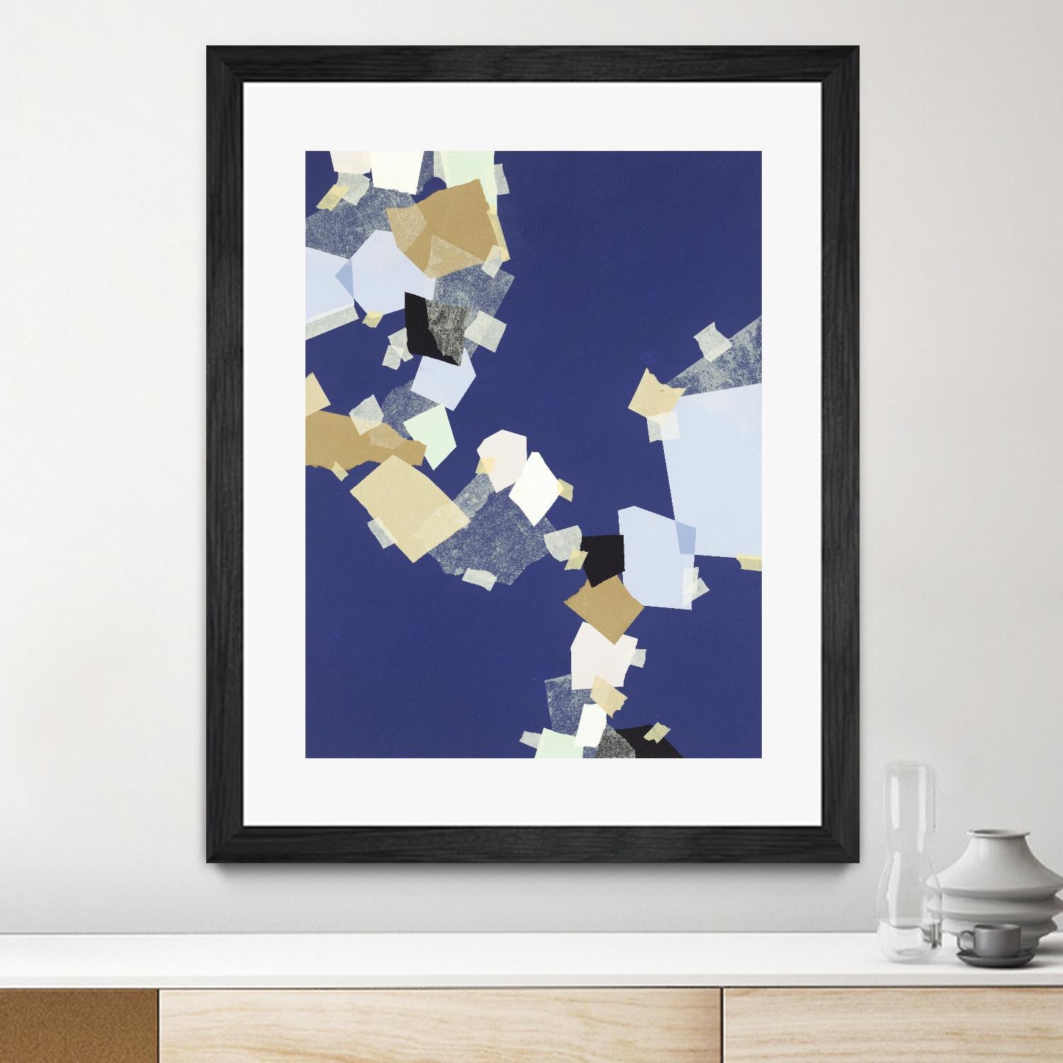 Patchwork 6 by Kyle Goderwis on GIANT ART - purple abstract