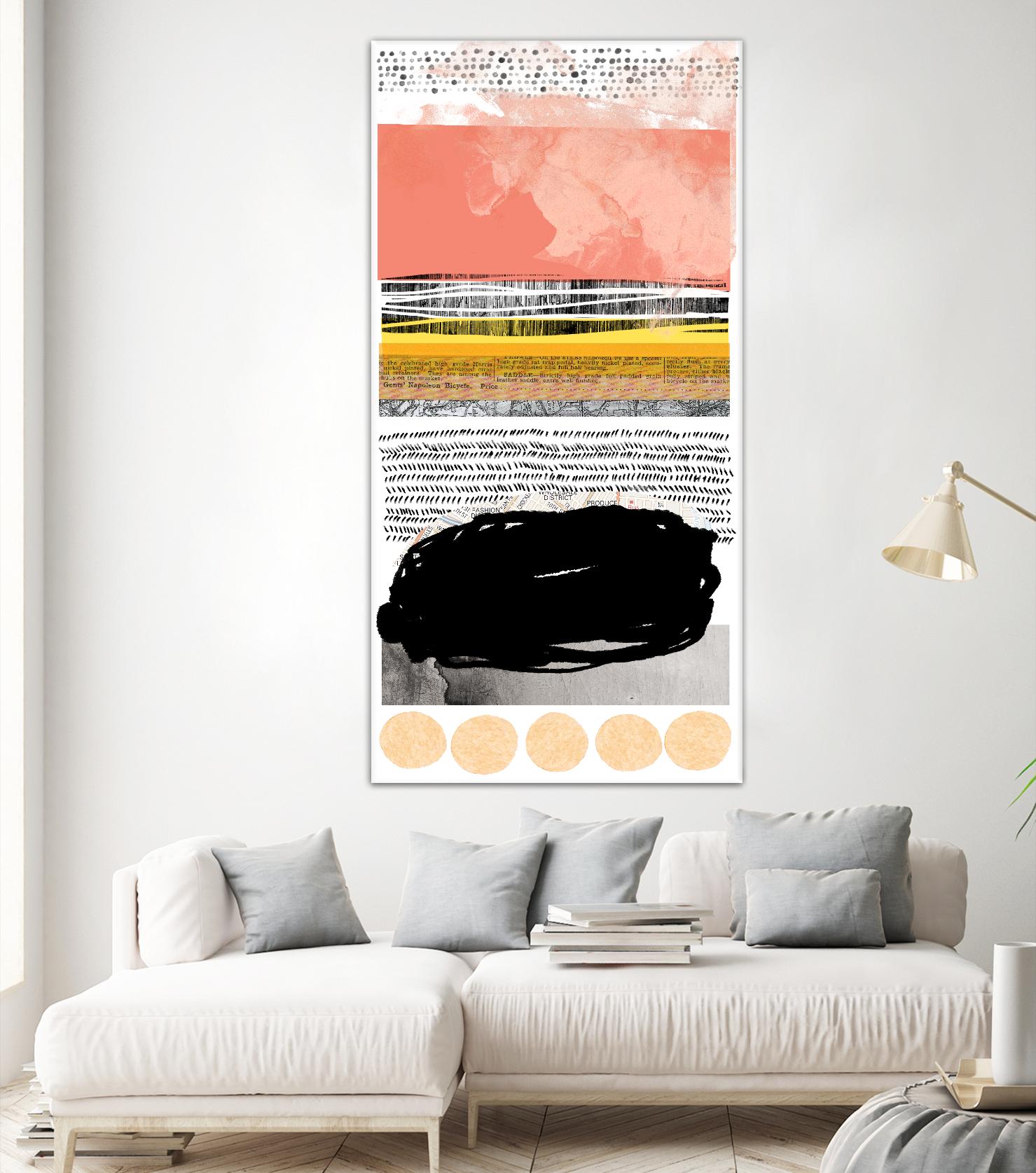 Totem Pattern F by THE Studio on GIANT ART - orange abstract