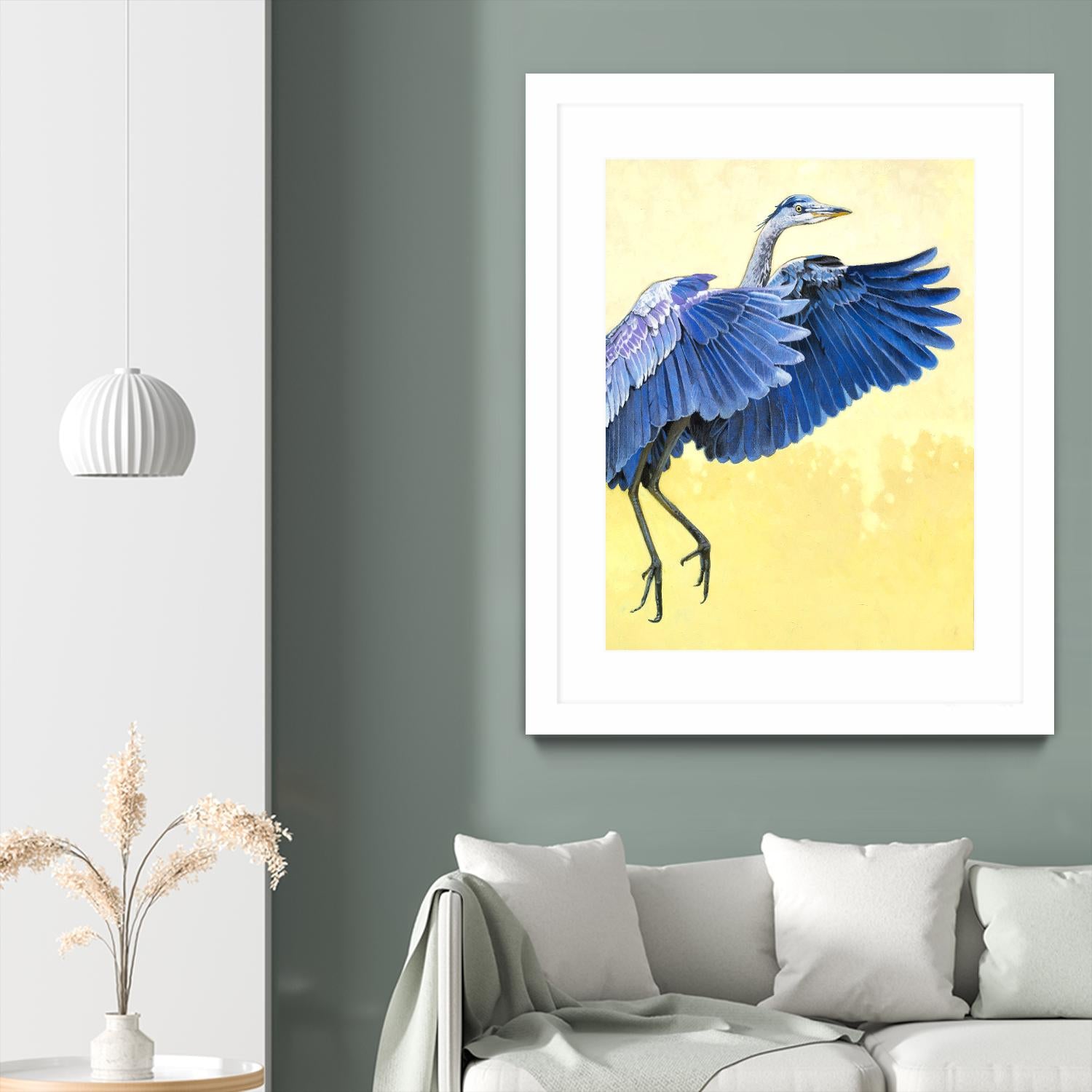 Great Blue Heron by Max Hayslette on GIANT ART - blue animal oiseau