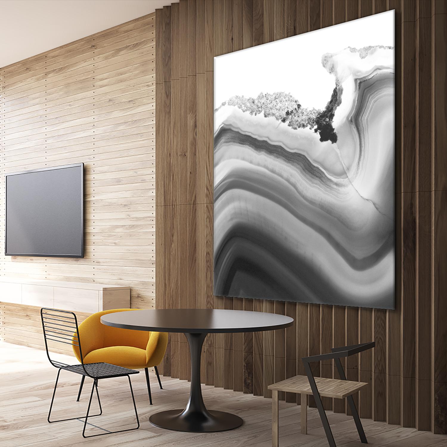 Grey Agate B by THE Studio on GIANT ART - black photo art