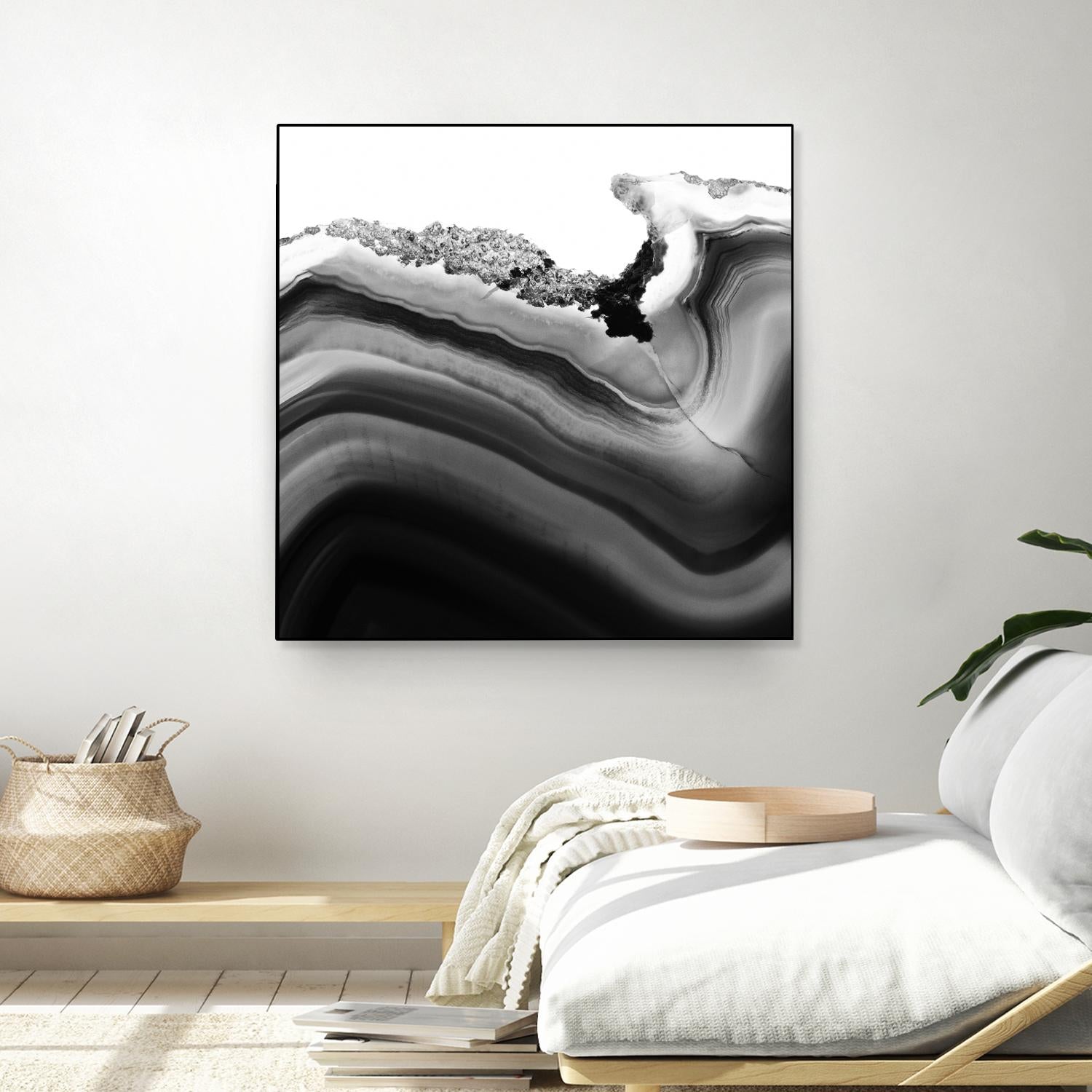 Grey Agate B by THE Studio on GIANT ART - black photo art