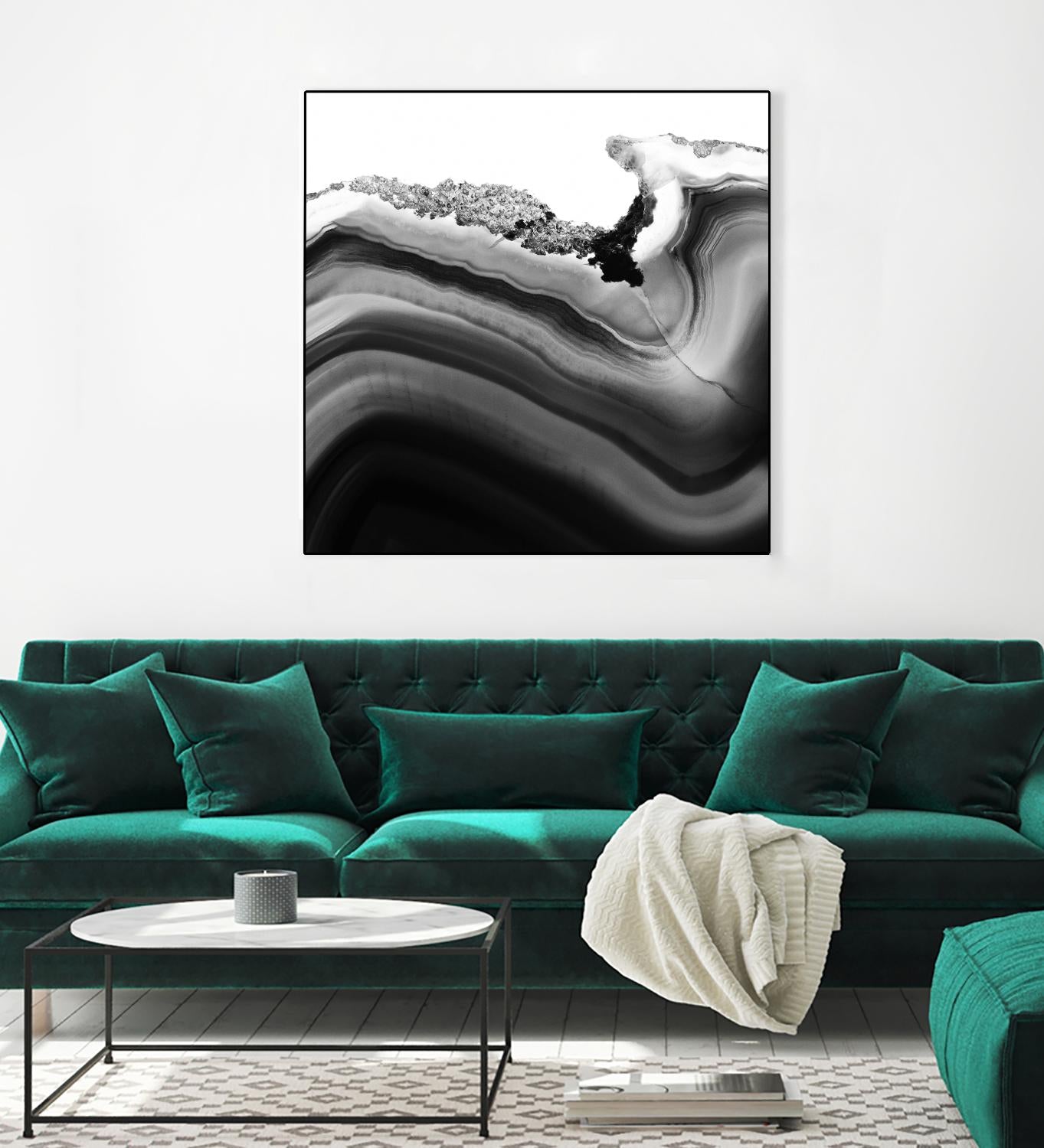 Grey Agate B by THE Studio on GIANT ART - black photo art