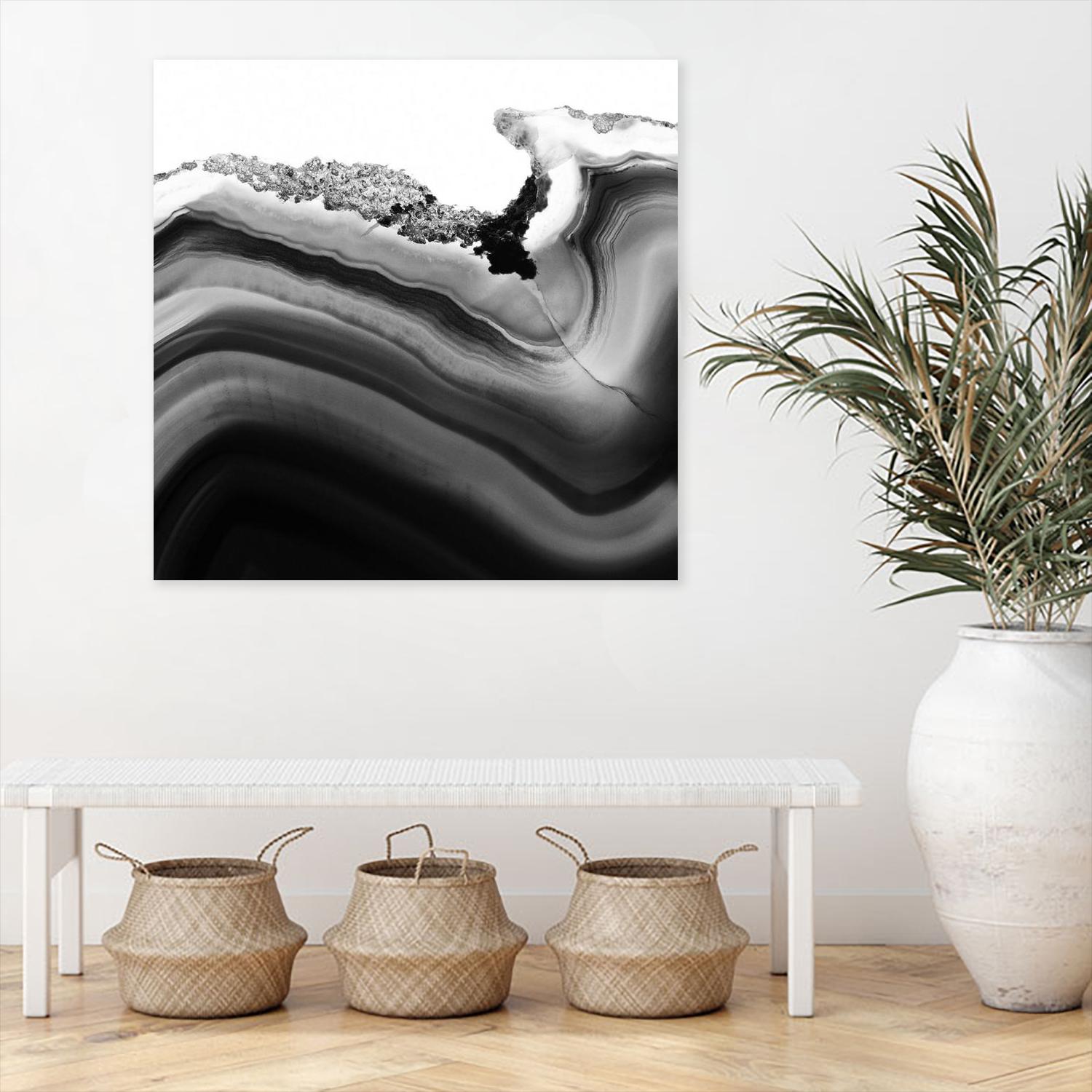 Grey Agate B by THE Studio on GIANT ART - black photo art