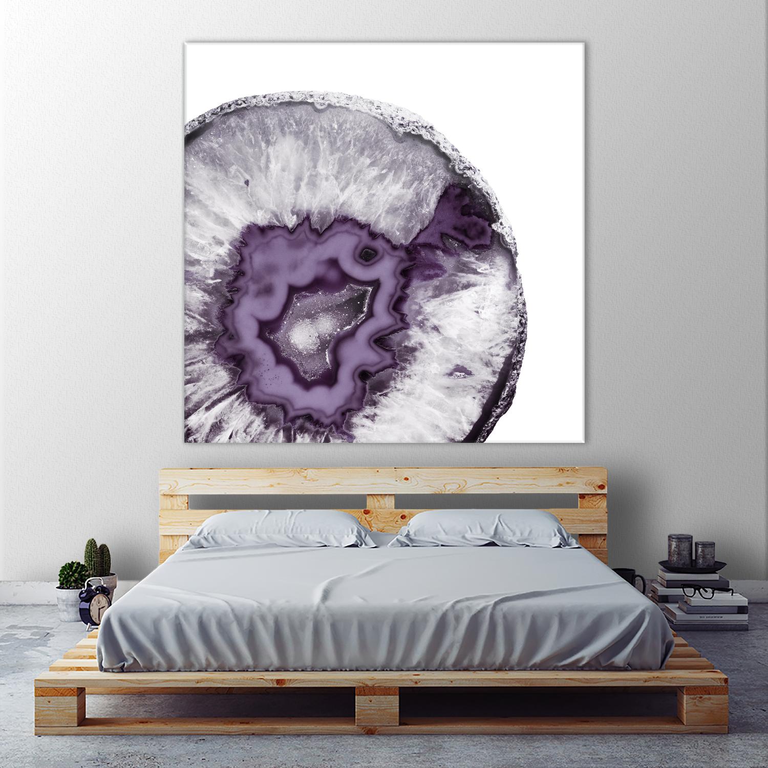 Plum Agate B by THE Studio on GIANT ART - white abstract