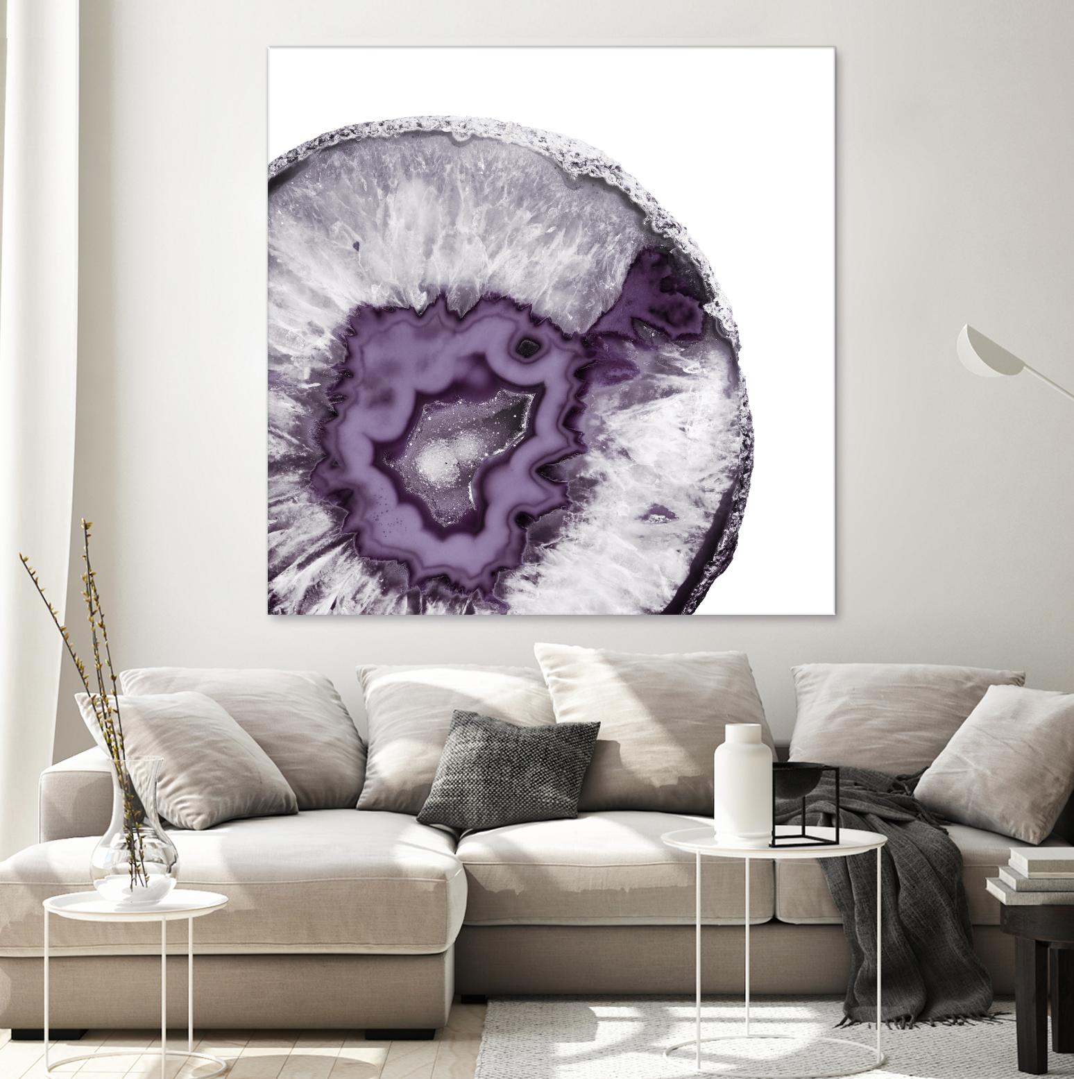 Plum Agate B by THE Studio on GIANT ART - white abstract