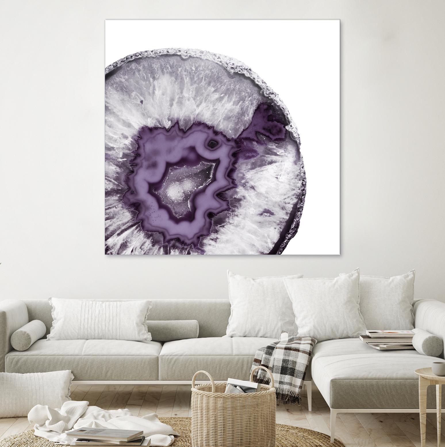 Plum Agate B by THE Studio on GIANT ART - white abstract