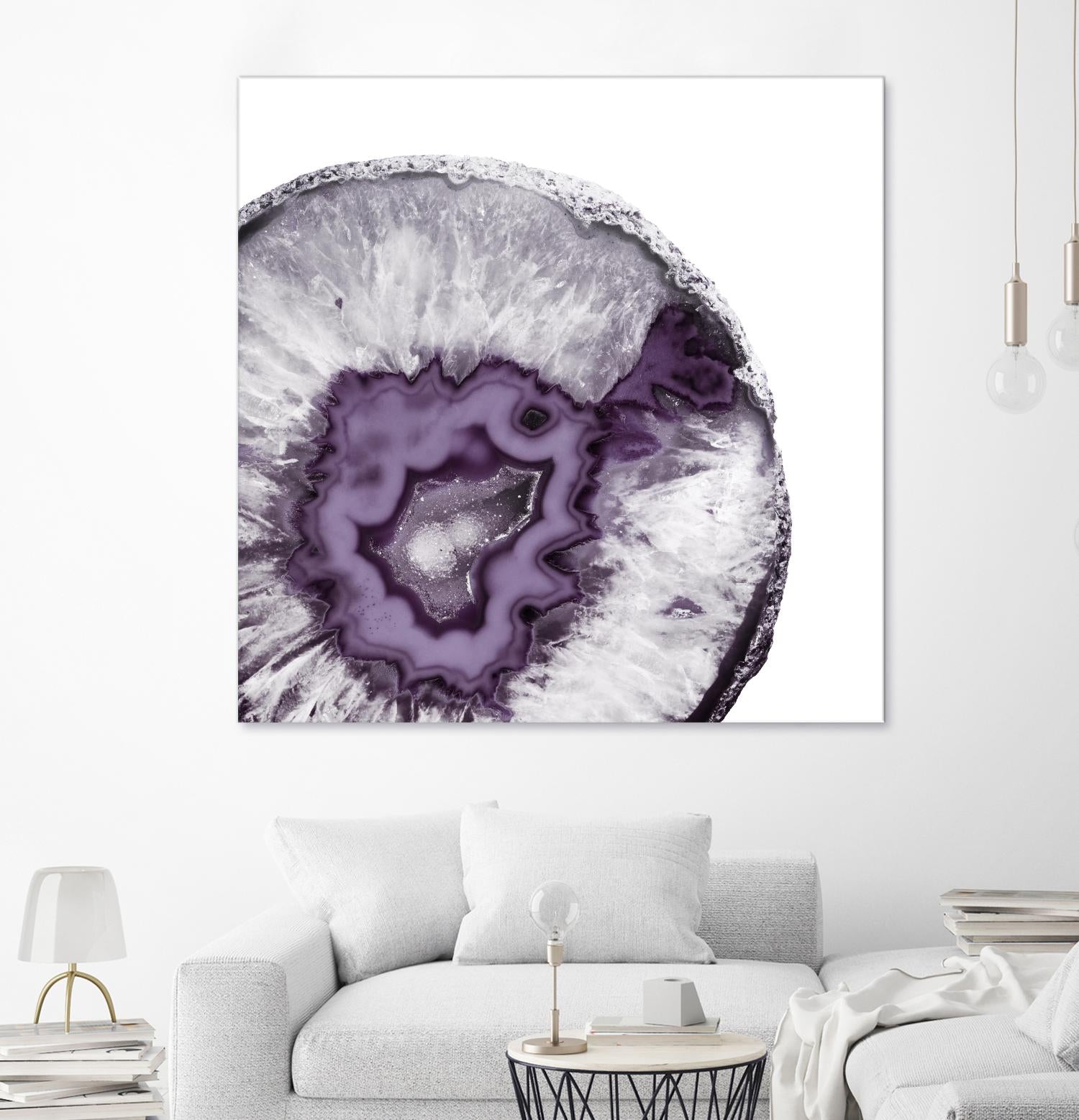 Plum Agate B by THE Studio on GIANT ART - white abstract