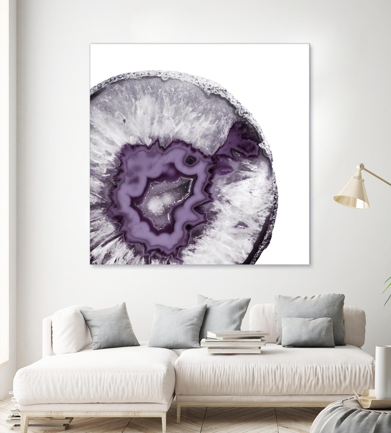 Plum Agate B by THE Studio on GIANT ART - white abstract