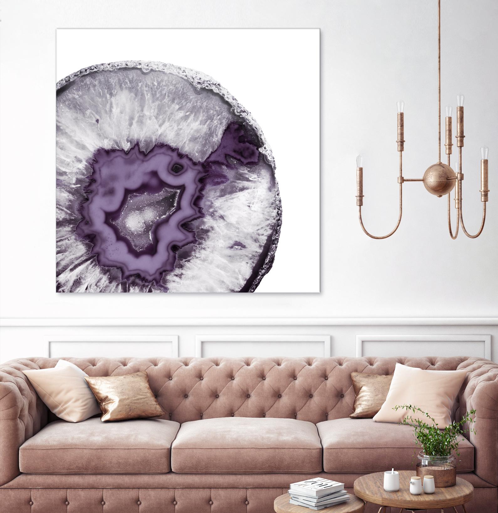 Plum Agate B by THE Studio on GIANT ART - white abstract