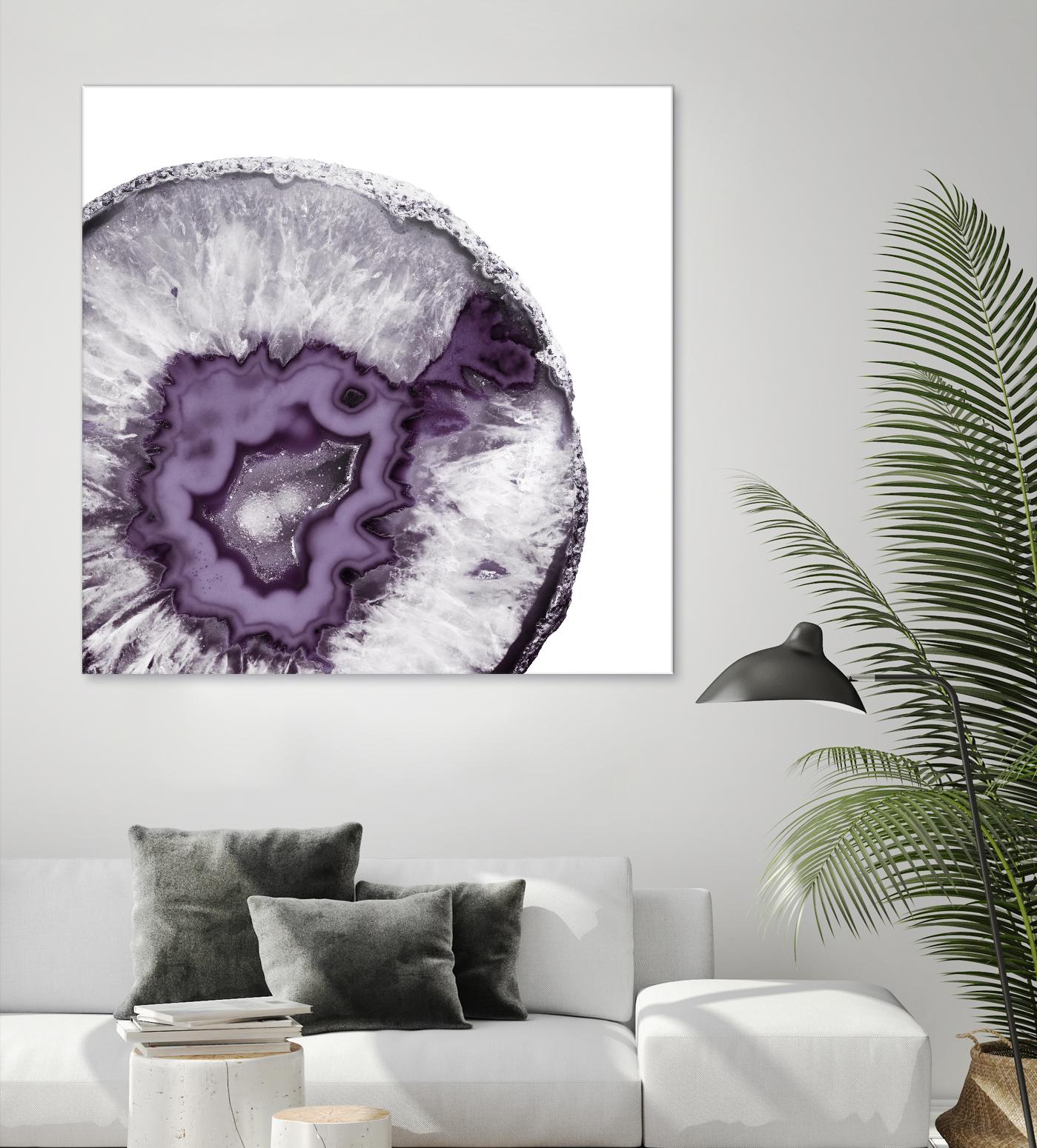 Plum Agate B by THE Studio on GIANT ART - white abstract