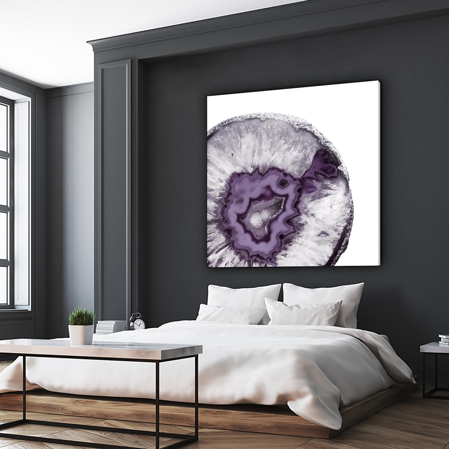 Plum Agate B by THE Studio on GIANT ART - white abstract