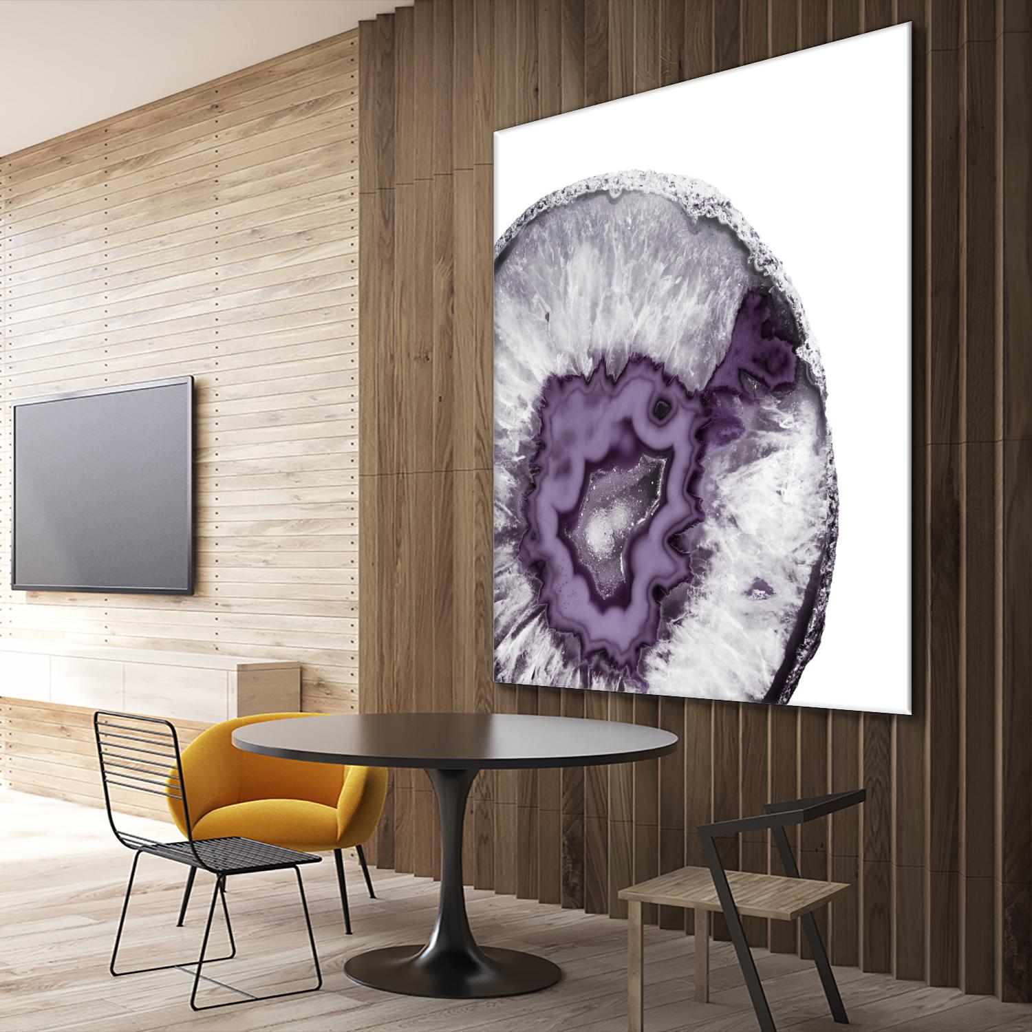 Plum Agate B by THE Studio on GIANT ART - white abstract