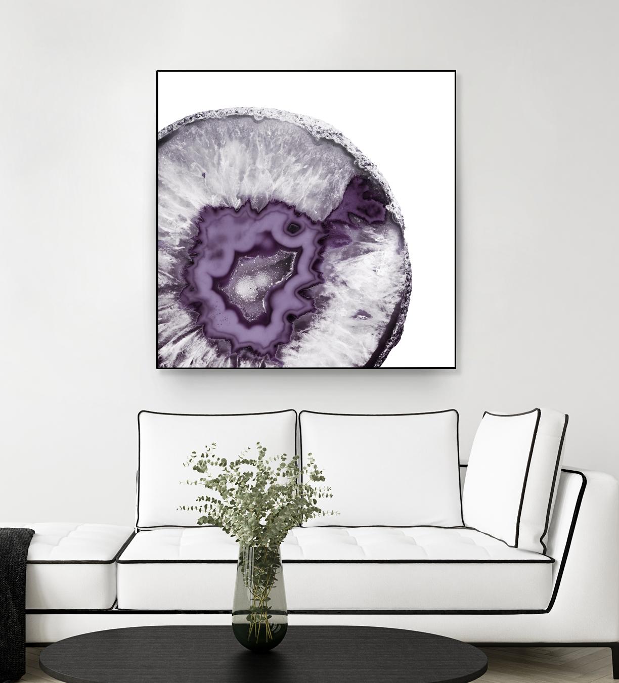 Plum Agate B by THE Studio on GIANT ART - white abstract