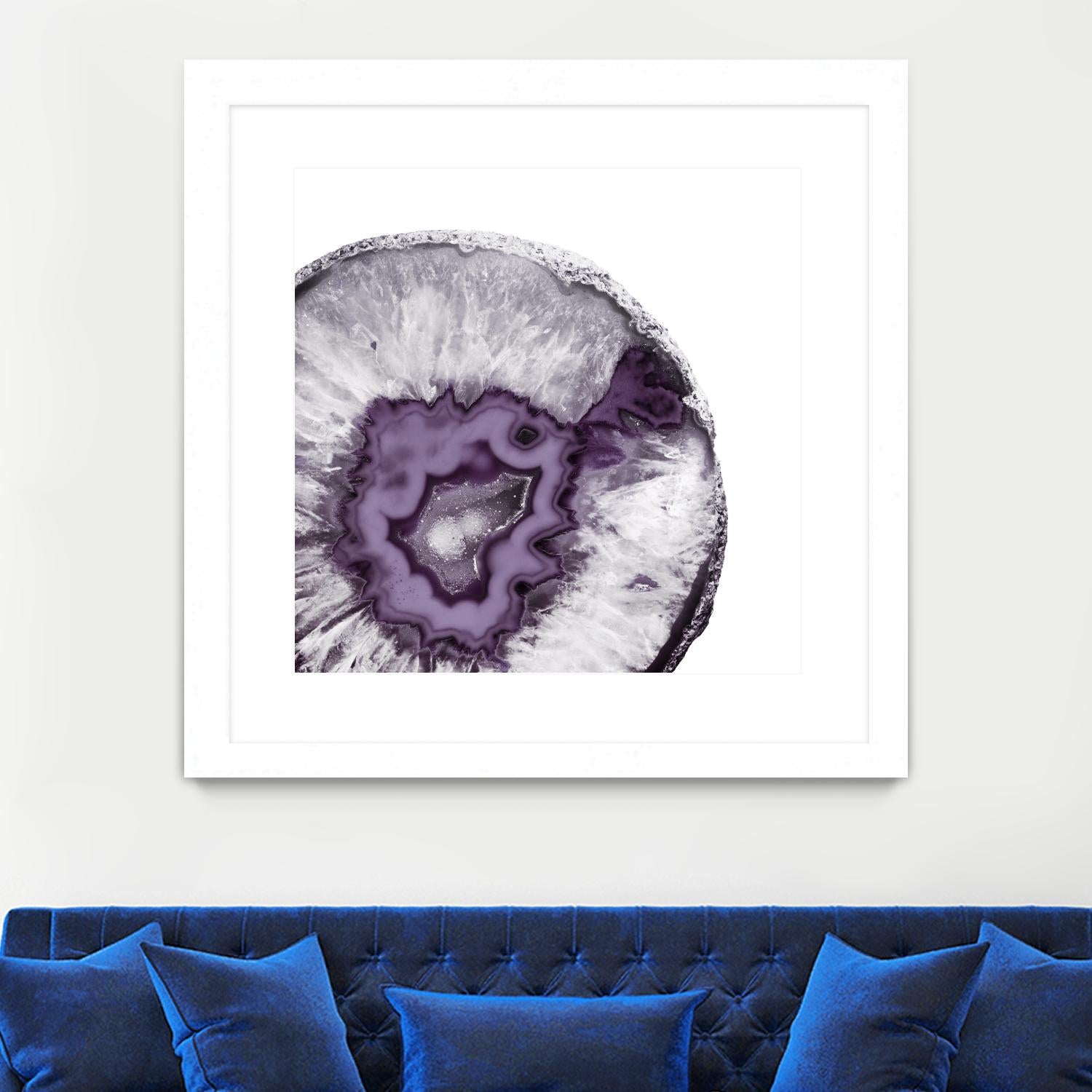Plum Agate B by THE Studio on GIANT ART - white abstract