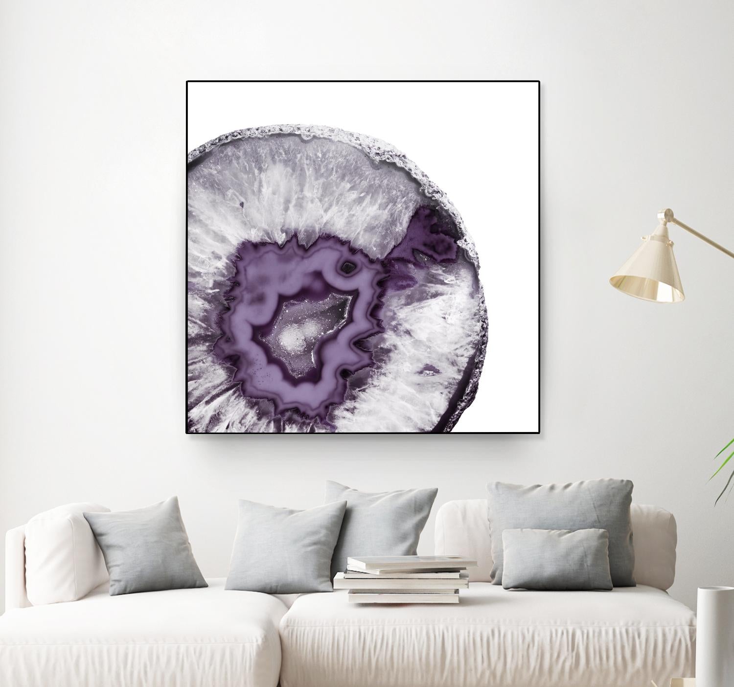 Plum Agate B by THE Studio on GIANT ART - white abstract