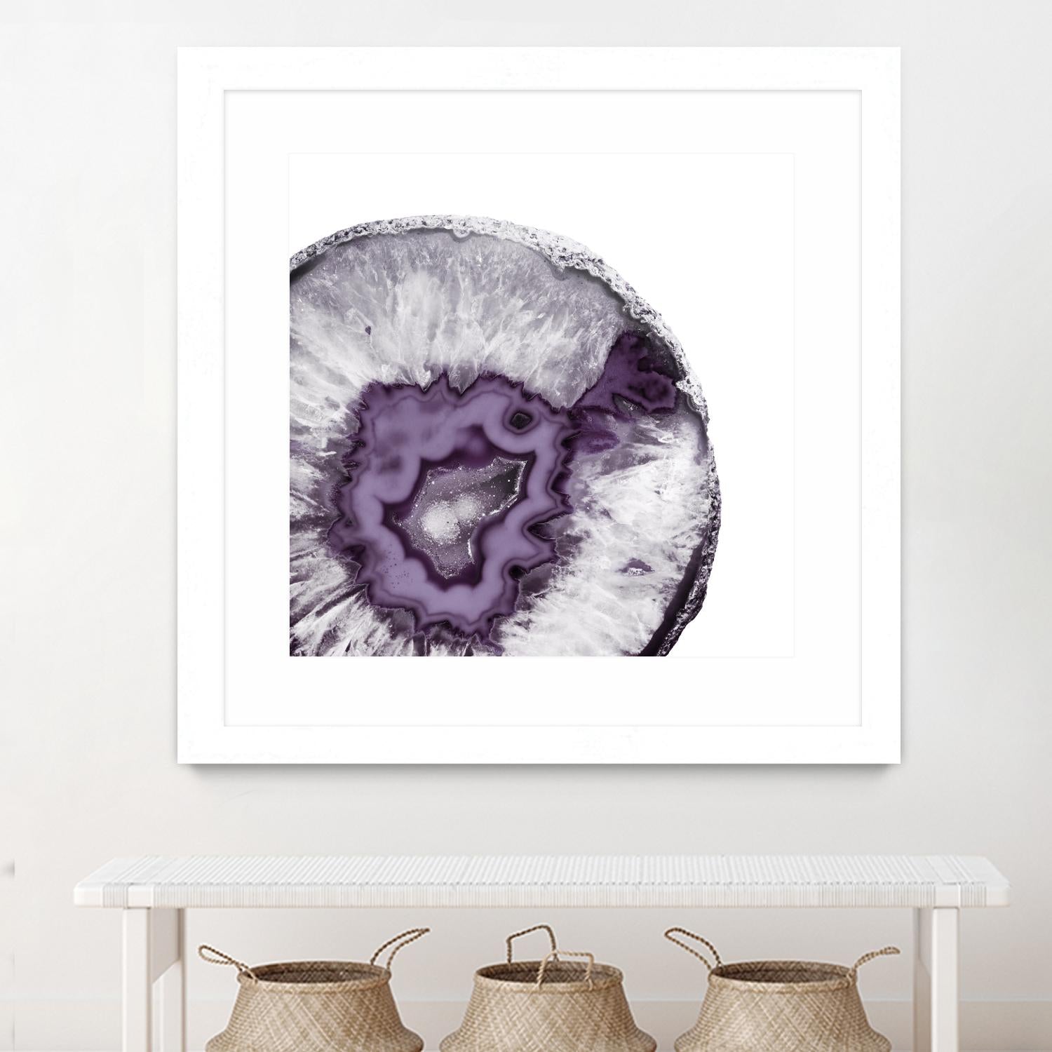 Plum Agate B by THE Studio on GIANT ART - white abstract