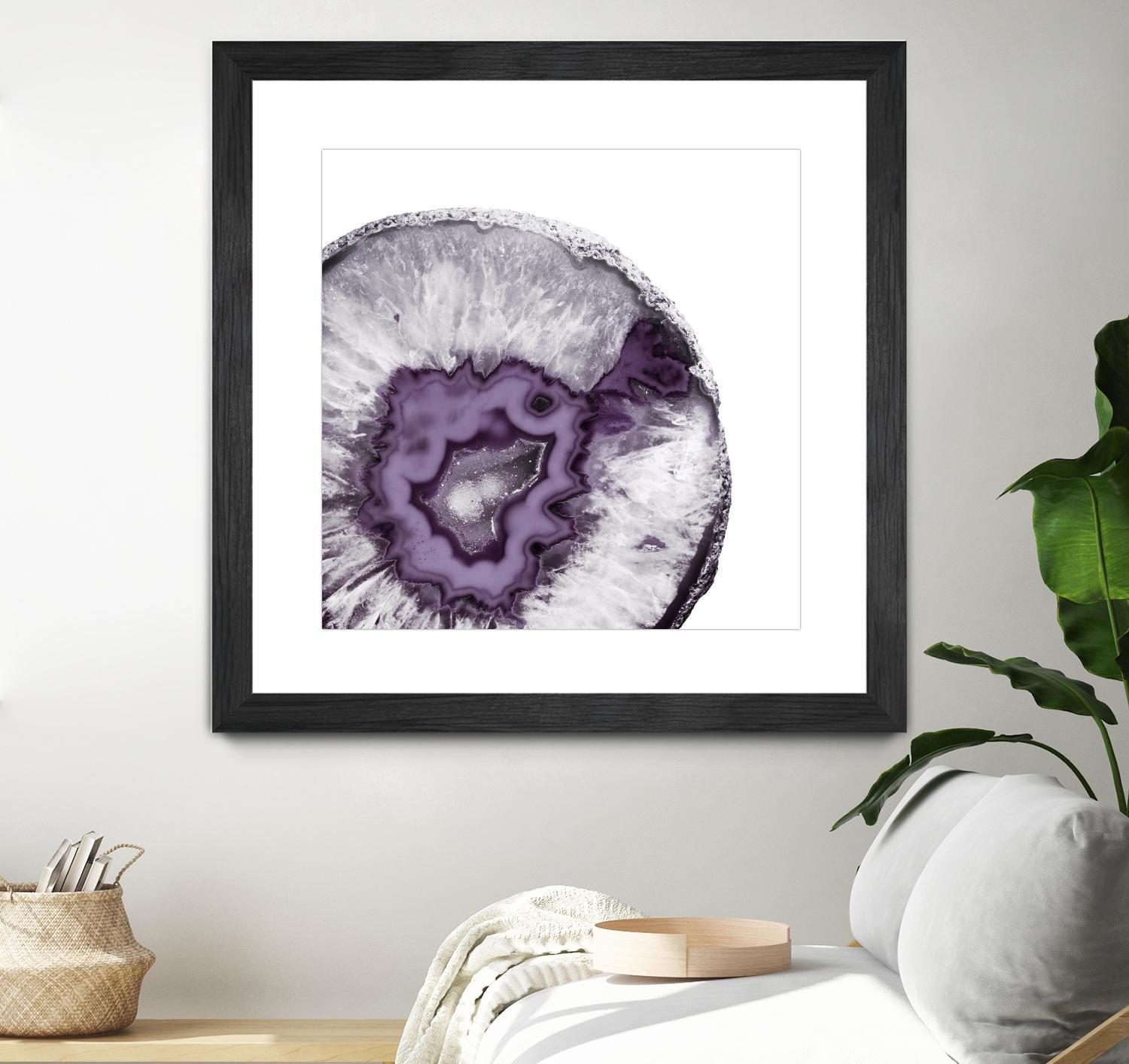 Plum Agate B by THE Studio on GIANT ART - white abstract
