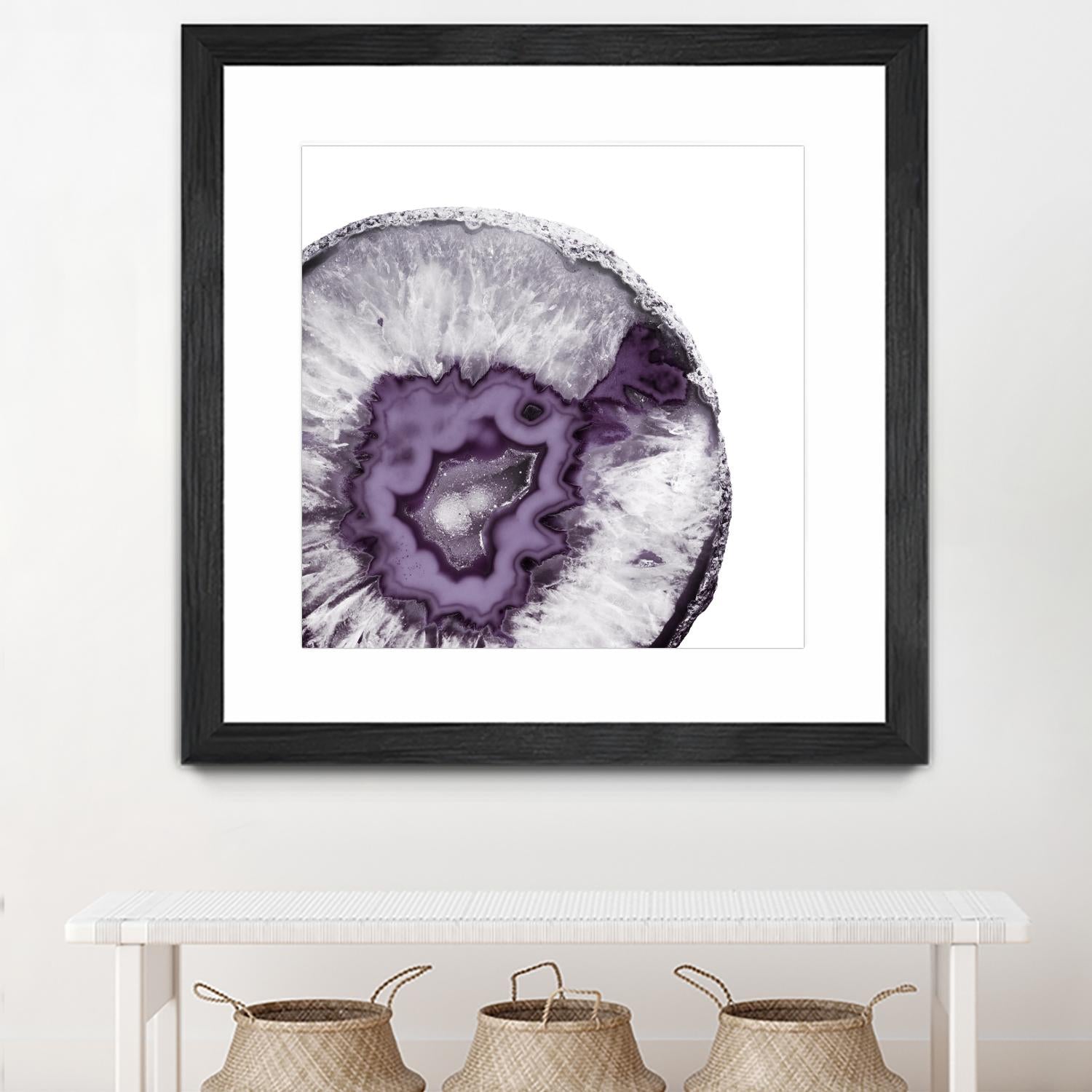 Plum Agate B by THE Studio on GIANT ART - white abstract