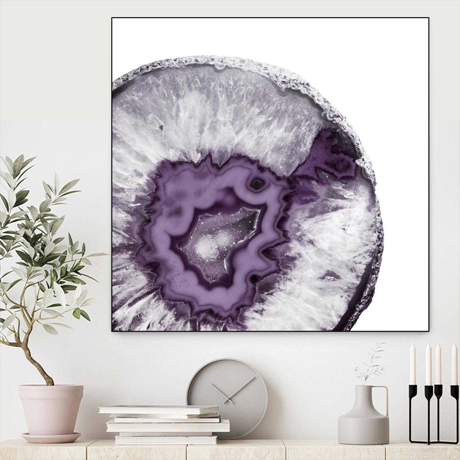 Plum Agate B by THE Studio on GIANT ART - white abstract