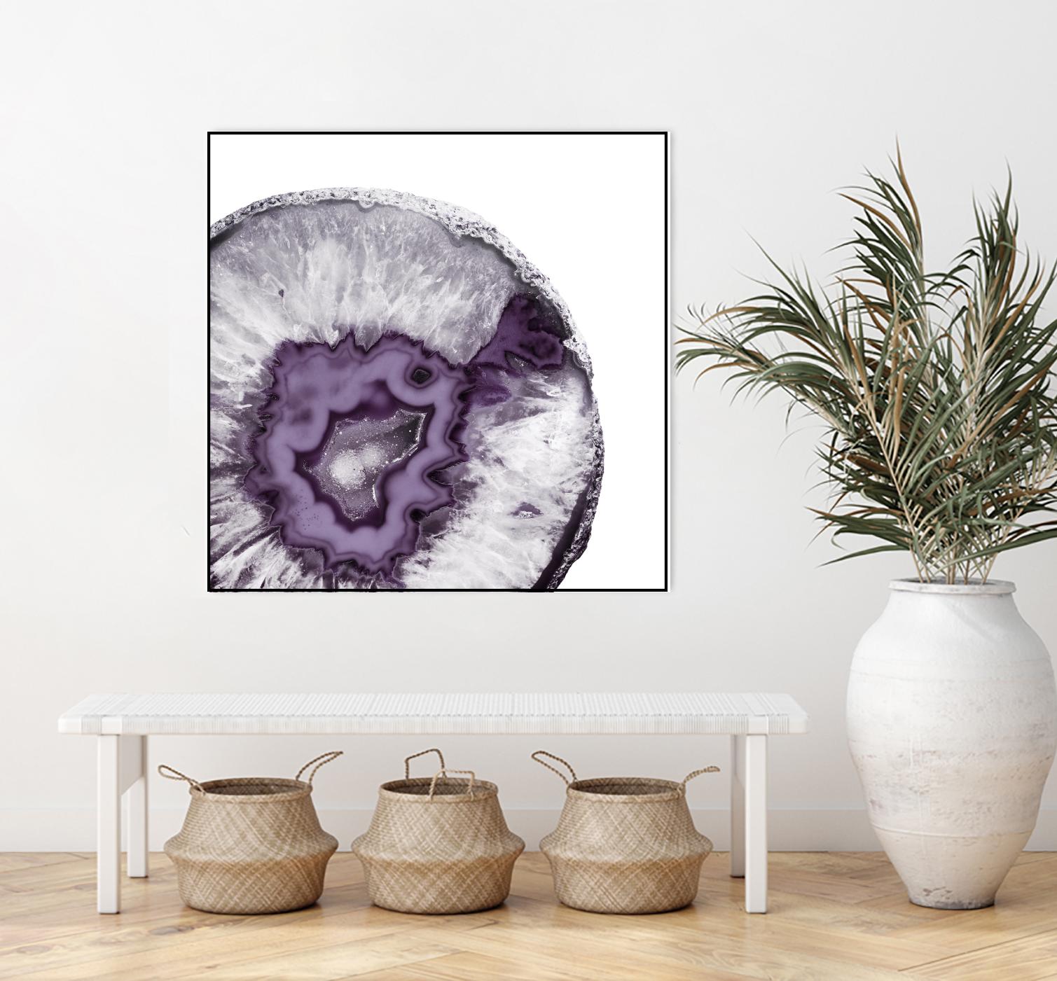 Plum Agate B by THE Studio on GIANT ART - white abstract
