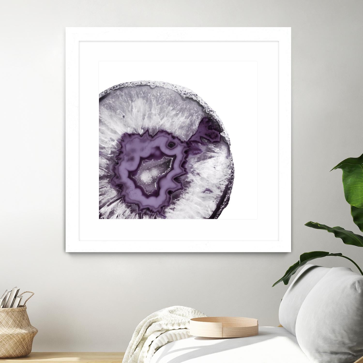 Plum Agate B by THE Studio on GIANT ART - white abstract