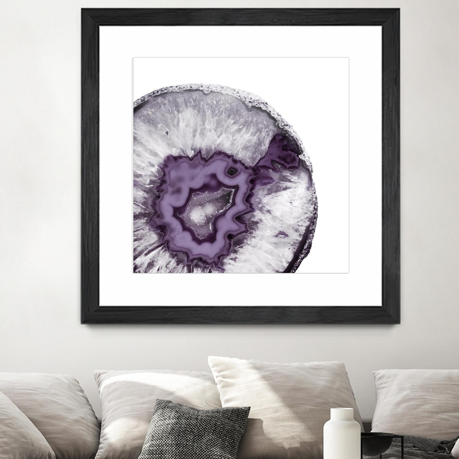 Plum Agate B by THE Studio on GIANT ART - white abstract