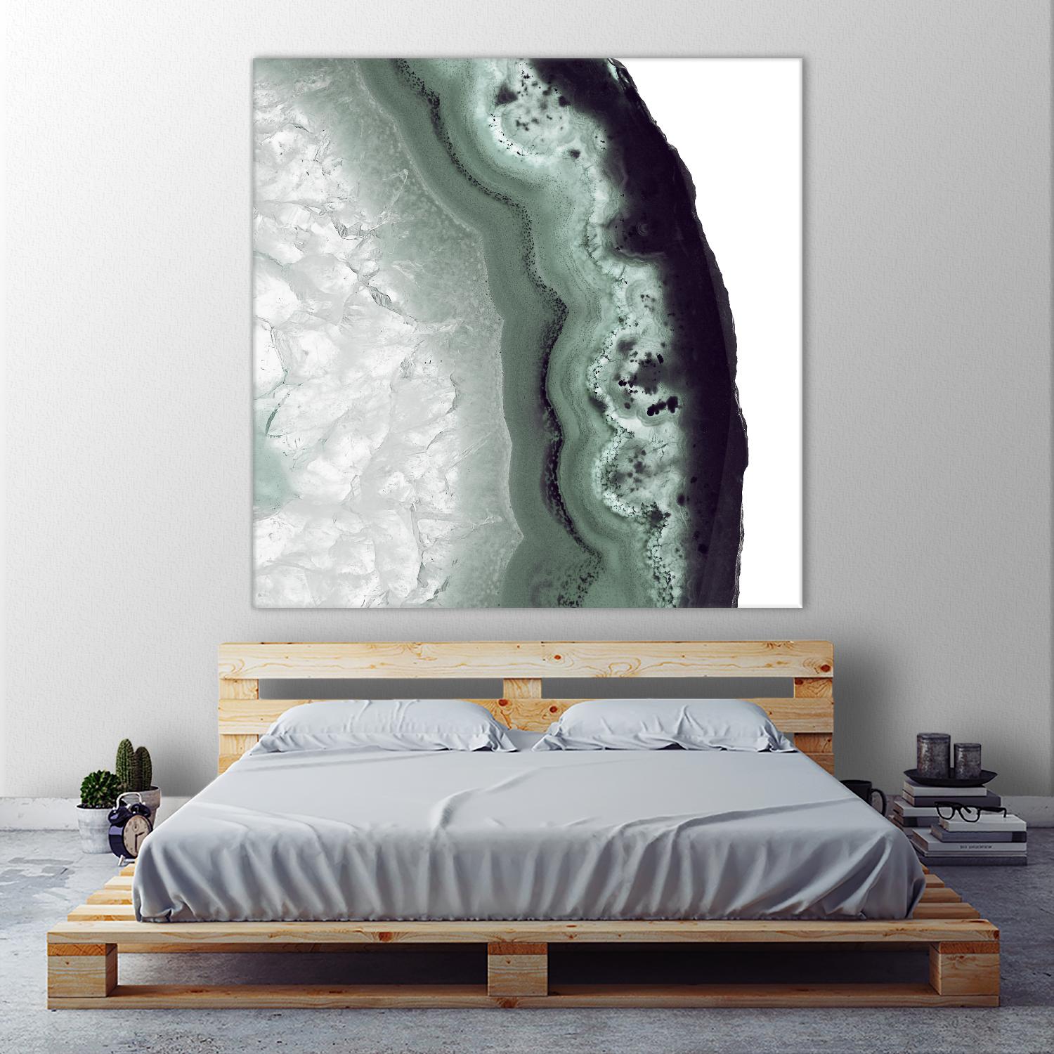 Sage Agate B by THE Studio on GIANT ART - green photo art