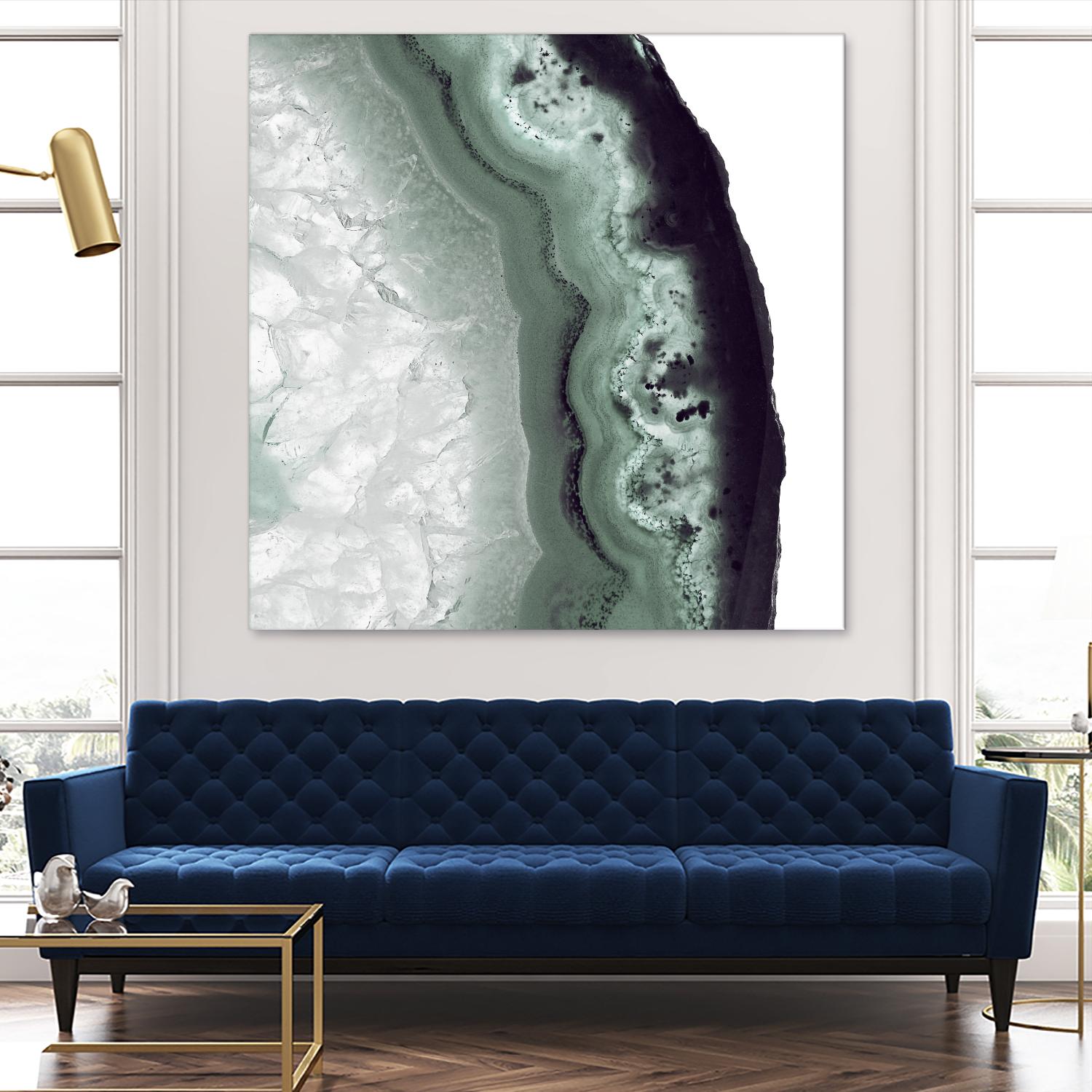 Sage Agate B by THE Studio on GIANT ART - green photo art
