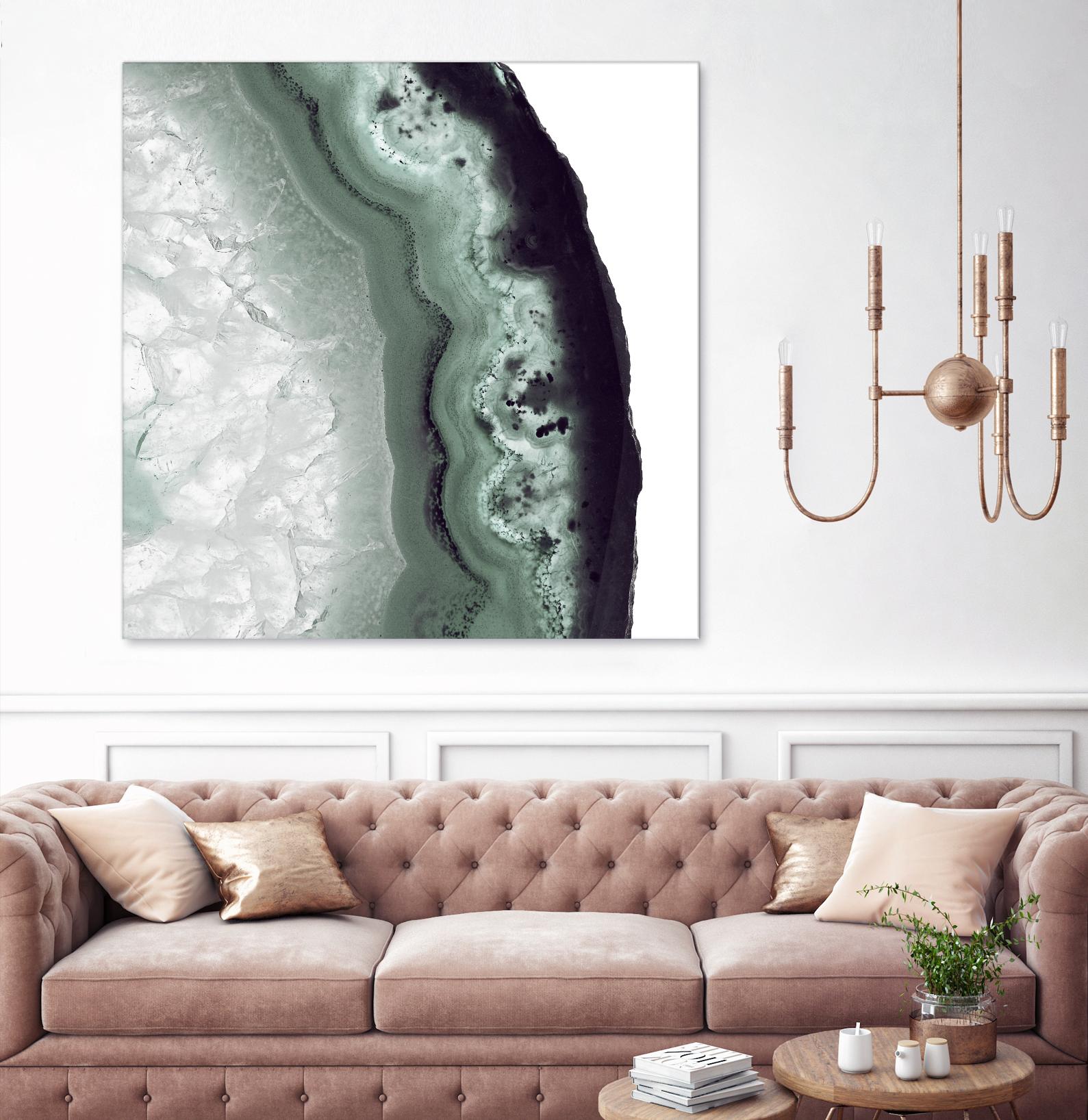 Sage Agate B by THE Studio on GIANT ART - green photo art