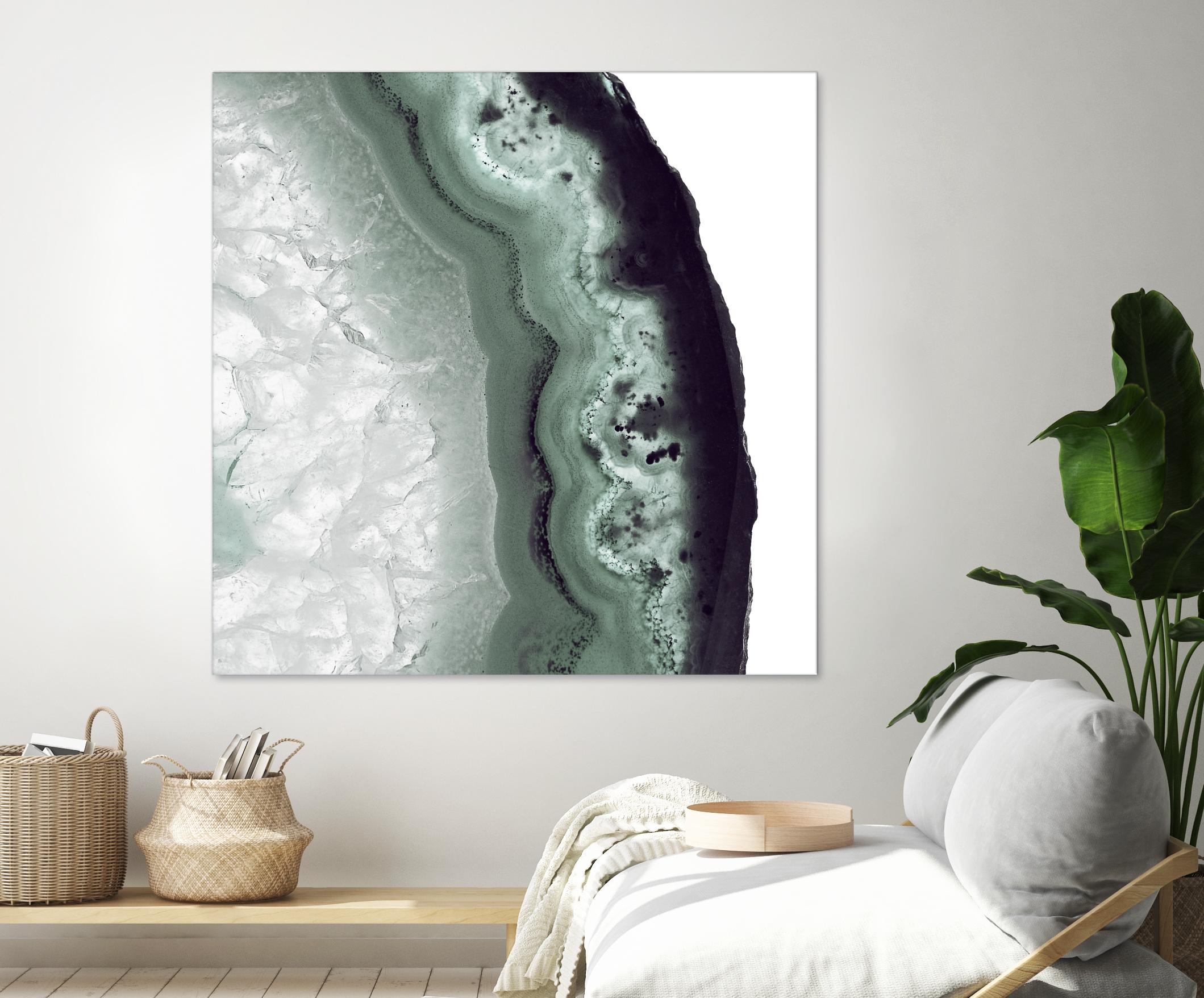 Sage Agate B by THE Studio on GIANT ART - green photo art