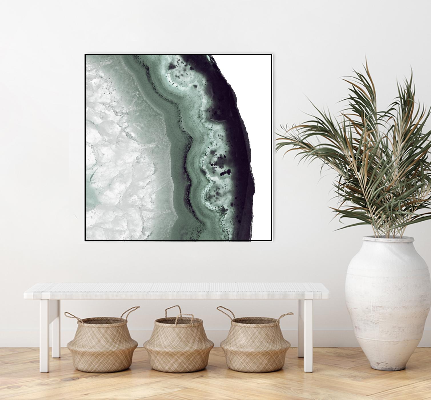 Sage Agate B by THE Studio on GIANT ART - green photo art