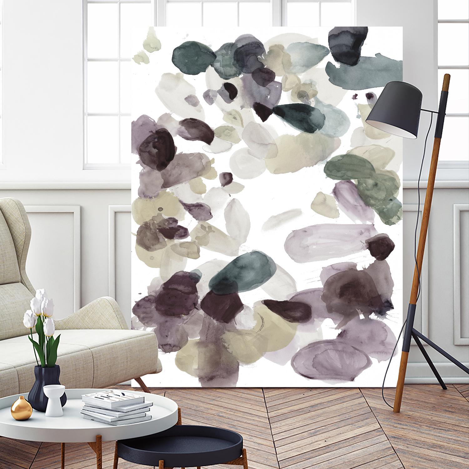 Butterfly Dance in Neutral D by Allyson Fukushima on GIANT ART - pink abstract