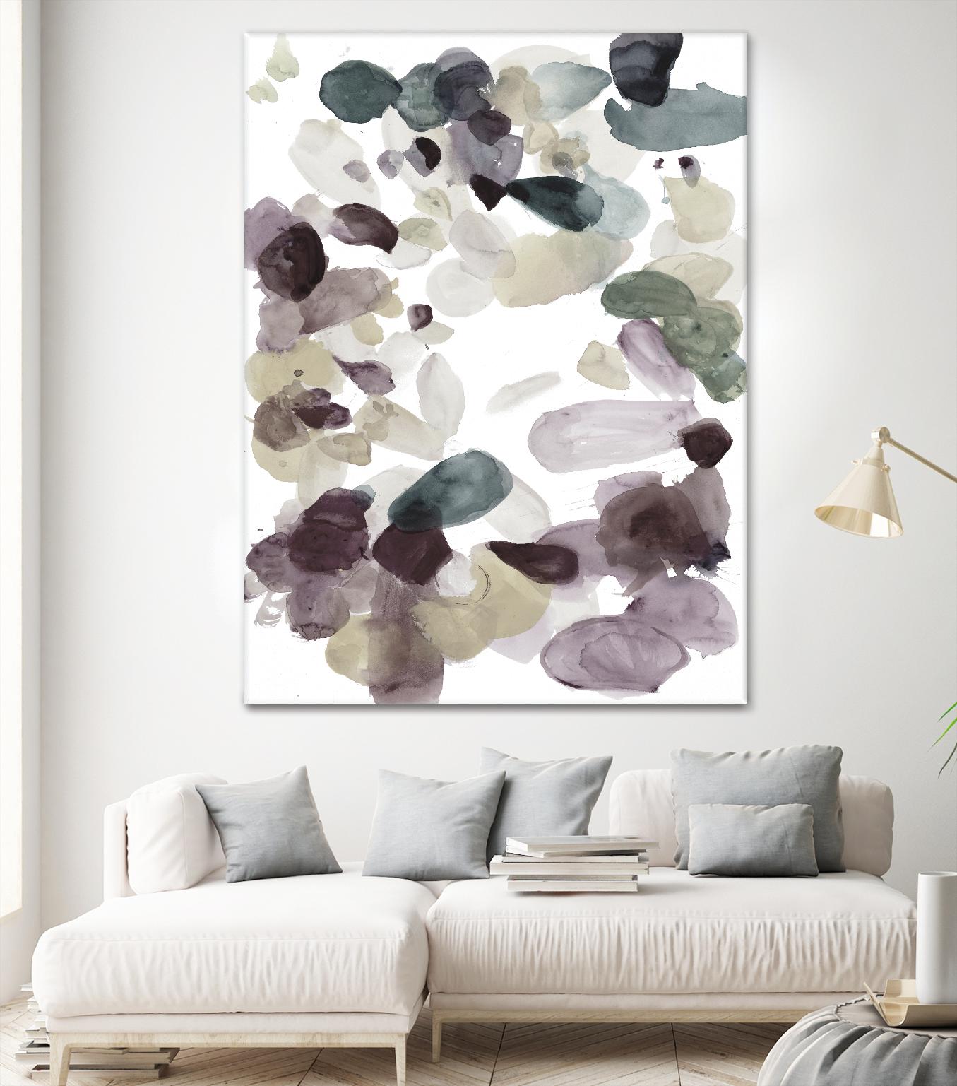 Butterfly Dance in Neutral D by Allyson Fukushima on GIANT ART - pink abstract