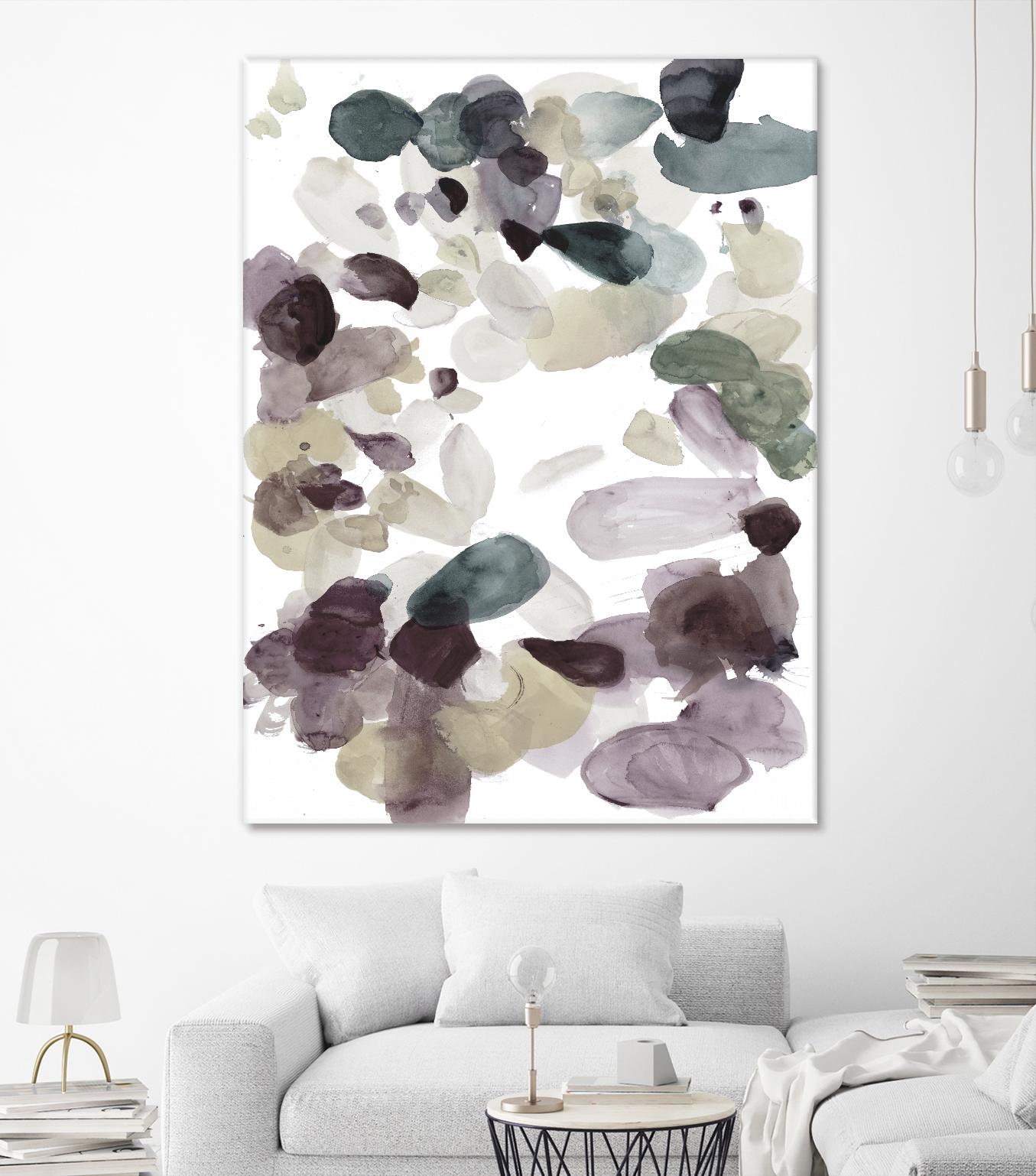 Butterfly Dance in Neutral D by Allyson Fukushima on GIANT ART - pink abstract