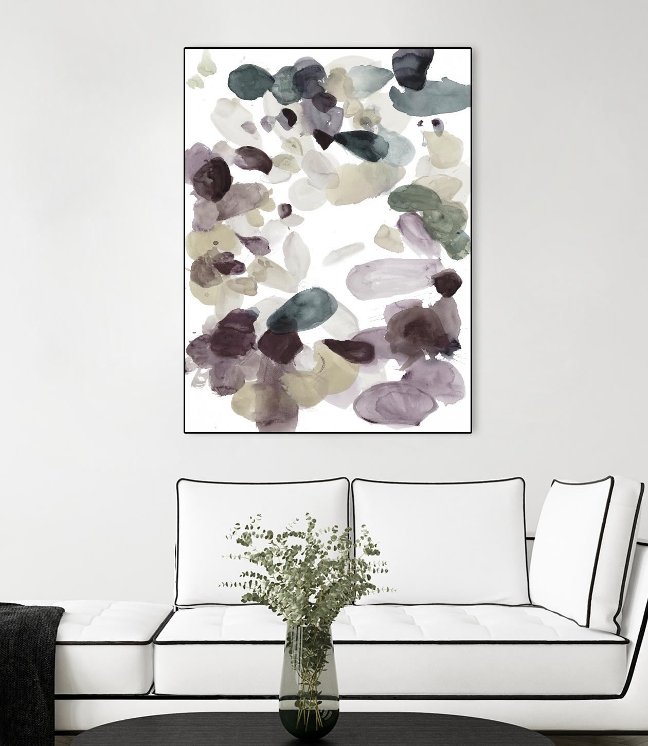 Butterfly Dance in Neutral D by Allyson Fukushima on GIANT ART - pink abstract