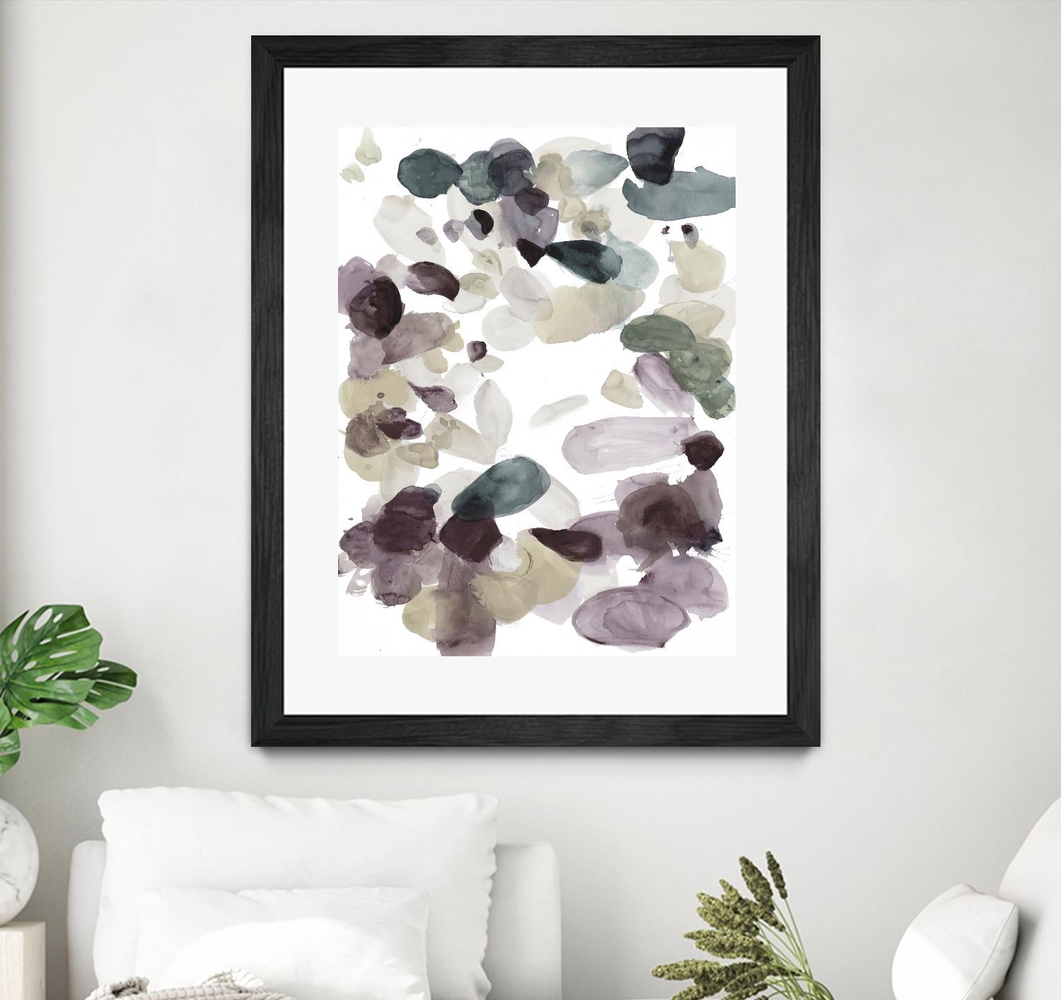 Butterfly Dance in Neutral D by Allyson Fukushima on GIANT ART - pink abstract