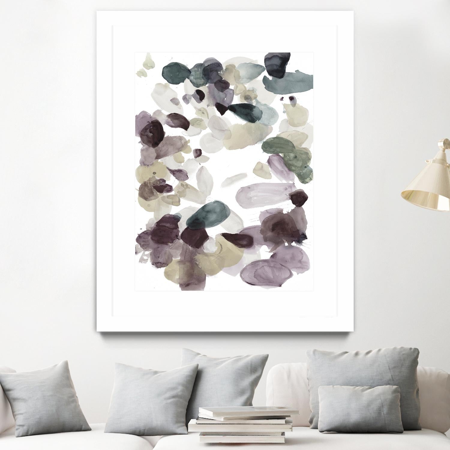 Butterfly Dance in Neutral D by Allyson Fukushima on GIANT ART - pink abstract