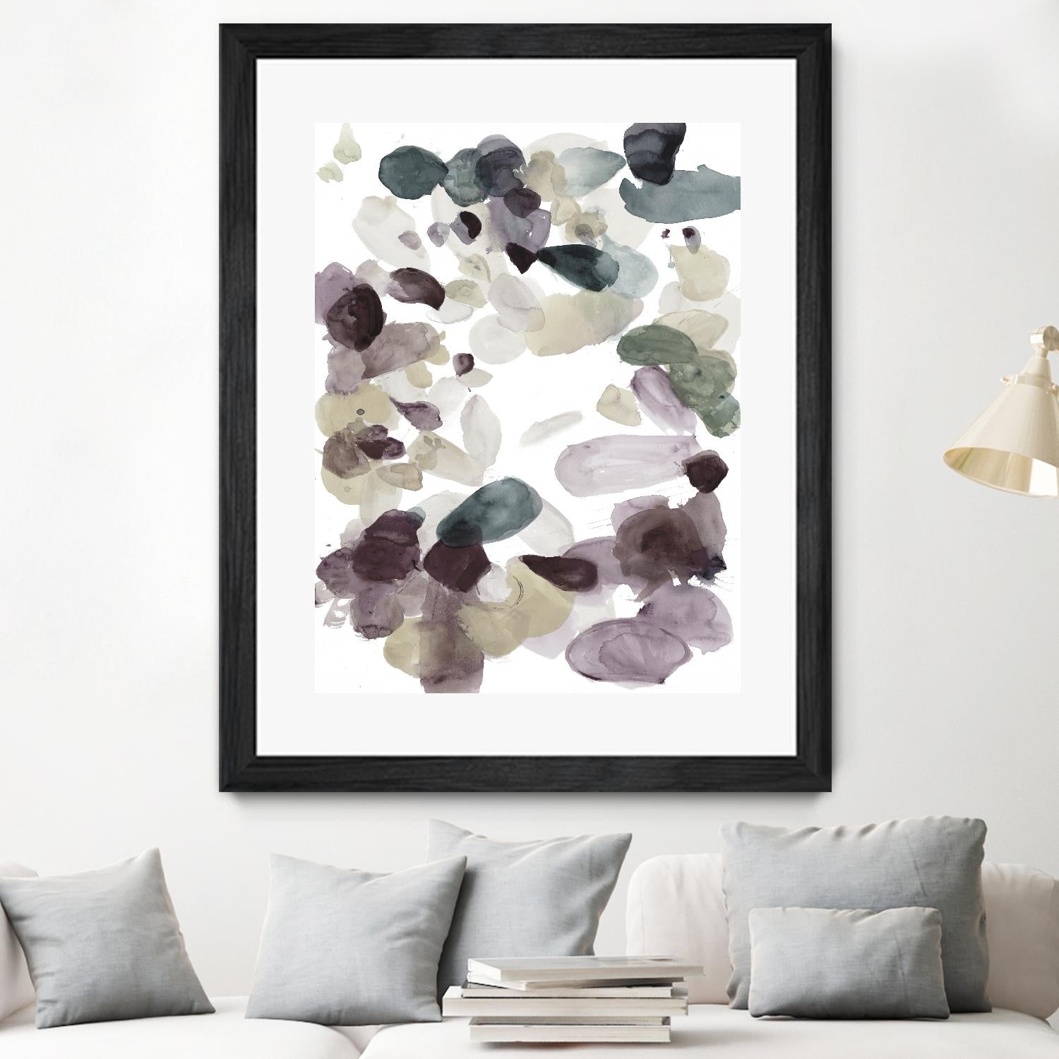 Butterfly Dance in Neutral D by Allyson Fukushima on GIANT ART - pink abstract