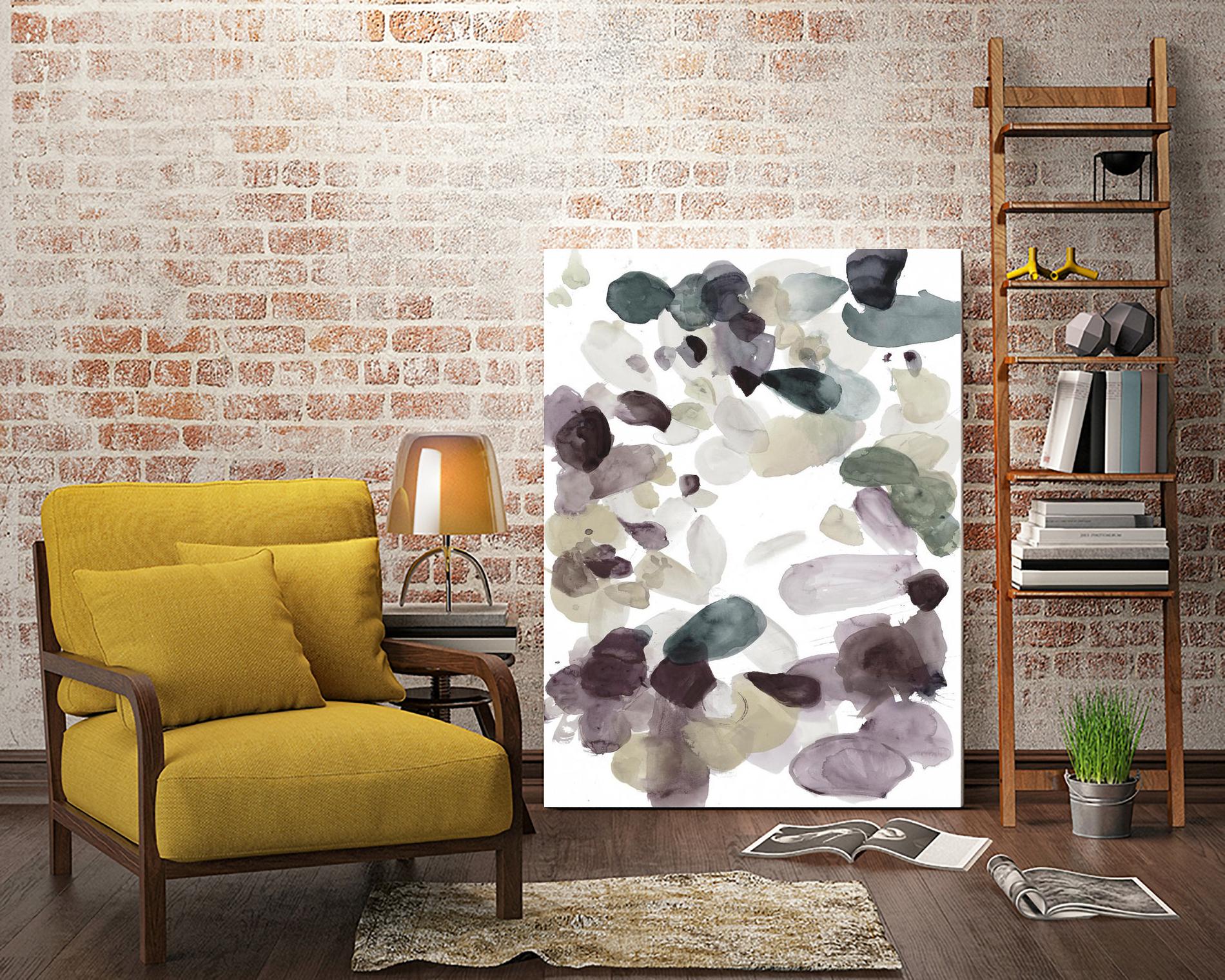 Butterfly Dance in Neutral D by Allyson Fukushima on GIANT ART - pink abstract